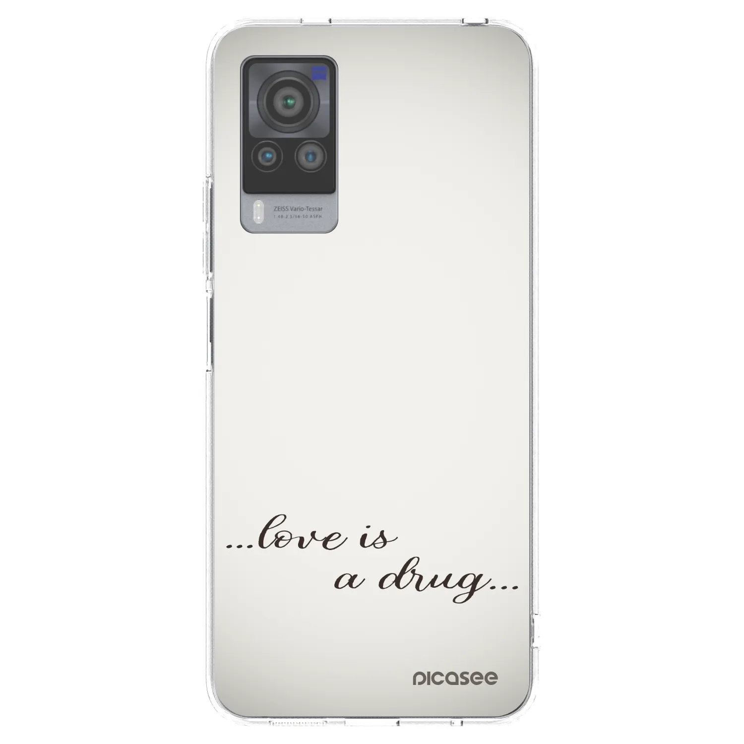 Picasee husă transparentă din silicon pentru Vivo X60 Pro 5G - Love is a drug