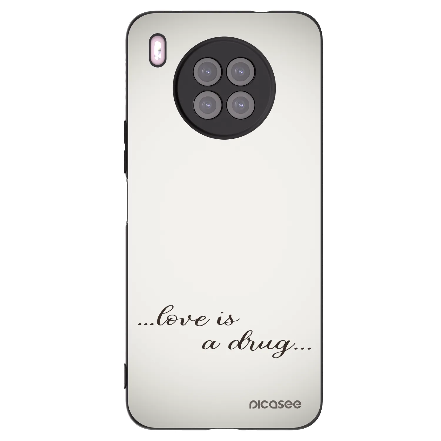 Picasee husă neagră din silicon pentru Huawei Nova 8i - Love is a drug