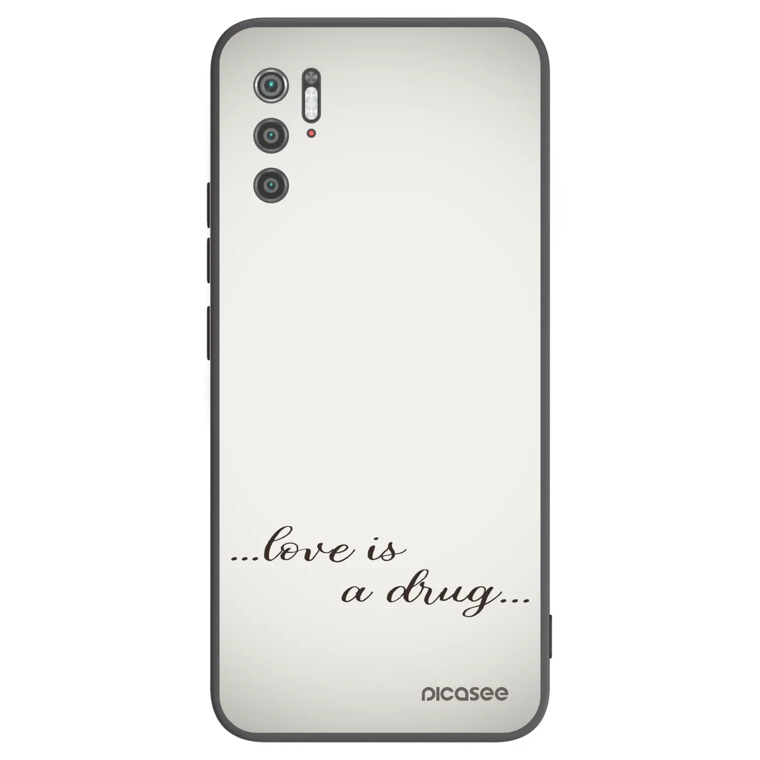 Picasee husă neagră din silicon pentru Xiaomi Poco M3 Pro 5G - Love is a drug
