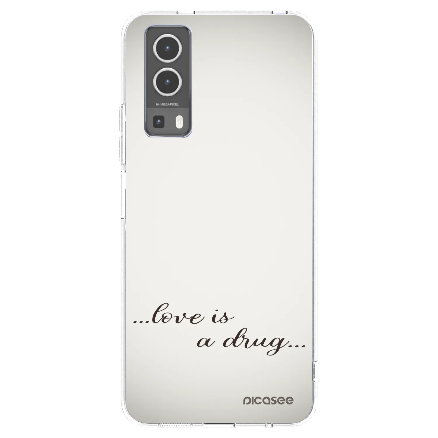 Picasee husă transparentă din silicon pentru Vivo Y72 5G - Love is a drug