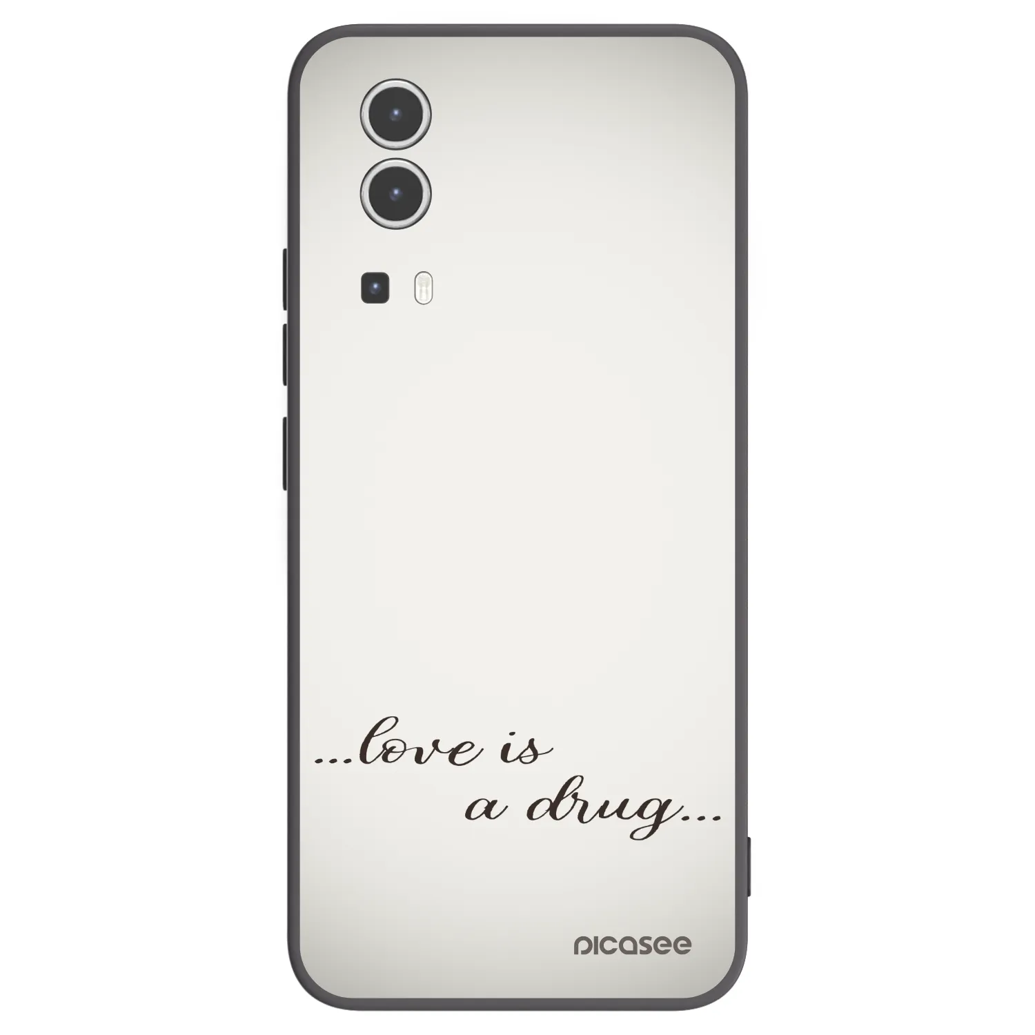 Picasee husă neagră din silicon pentru Vivo Y72 5G - Love is a drug