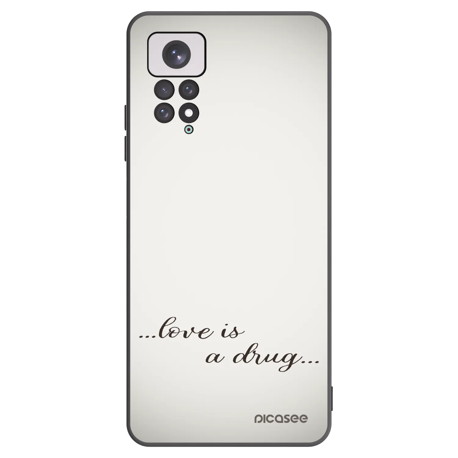 Picasee husă neagră din silicon pentru Xiaomi Redmi Note 11 - Love is a drug