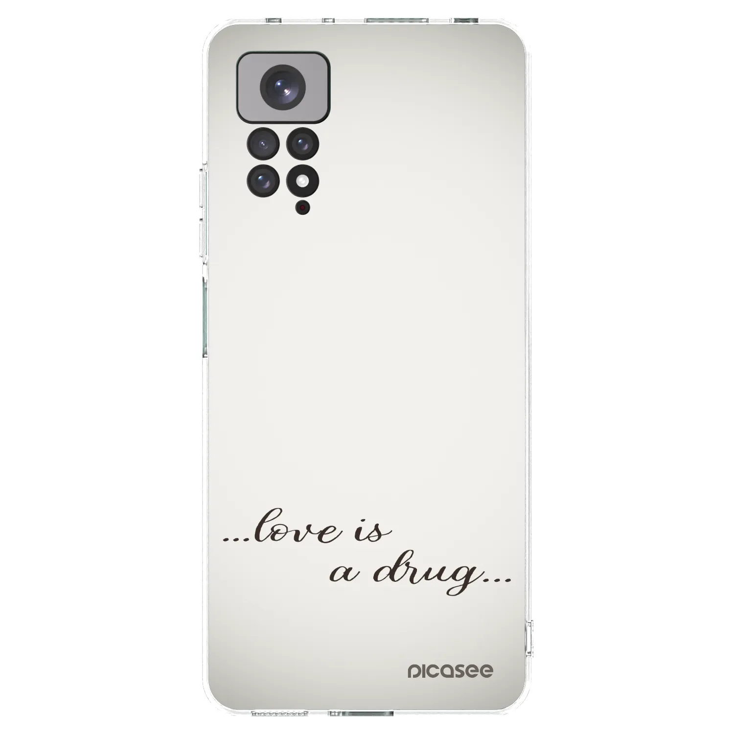 Picasee husă transparentă din silicon pentru Xiaomi Redmi Note 11 - Love is a drug