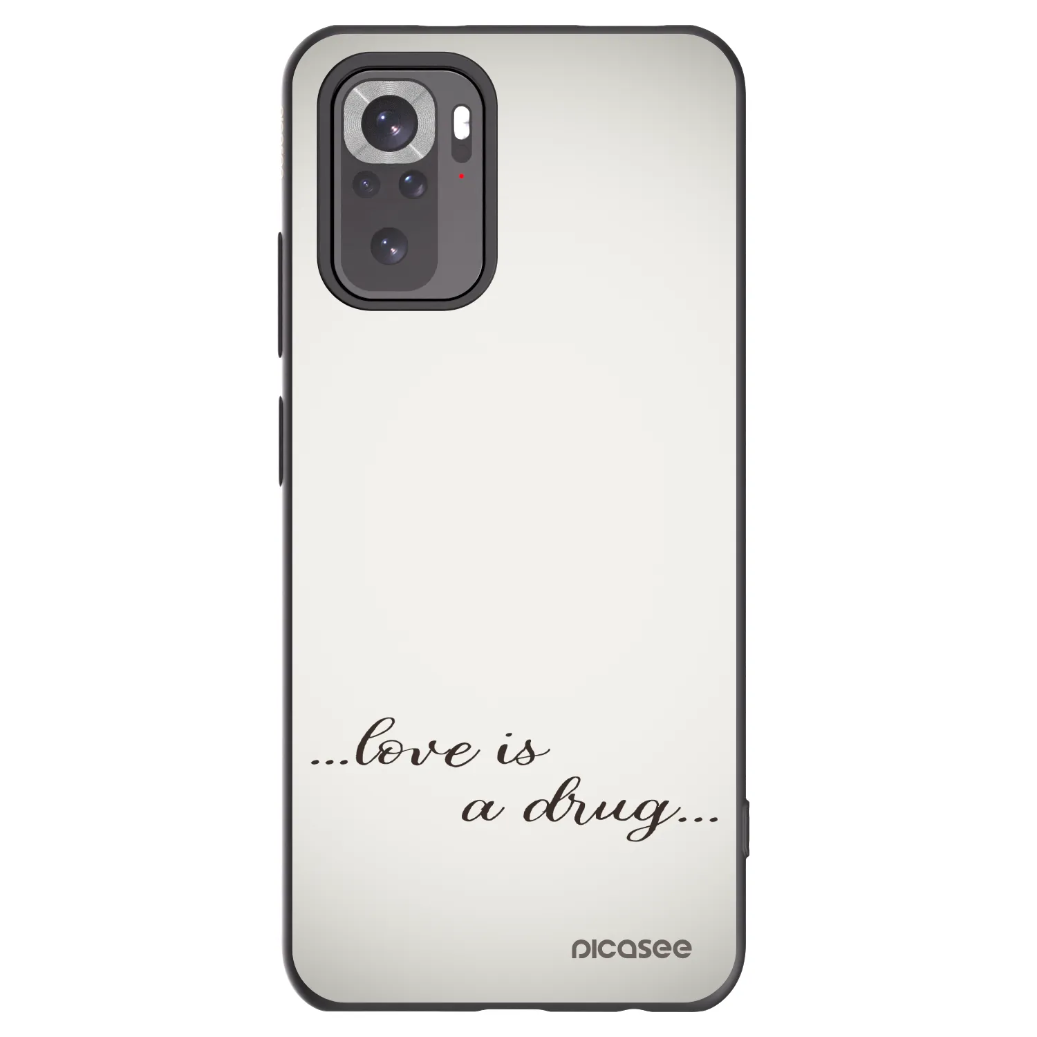 Picasee husă neagră din silicon pentru Xiaomi Redmi Note 11S 4G - Love is a drug