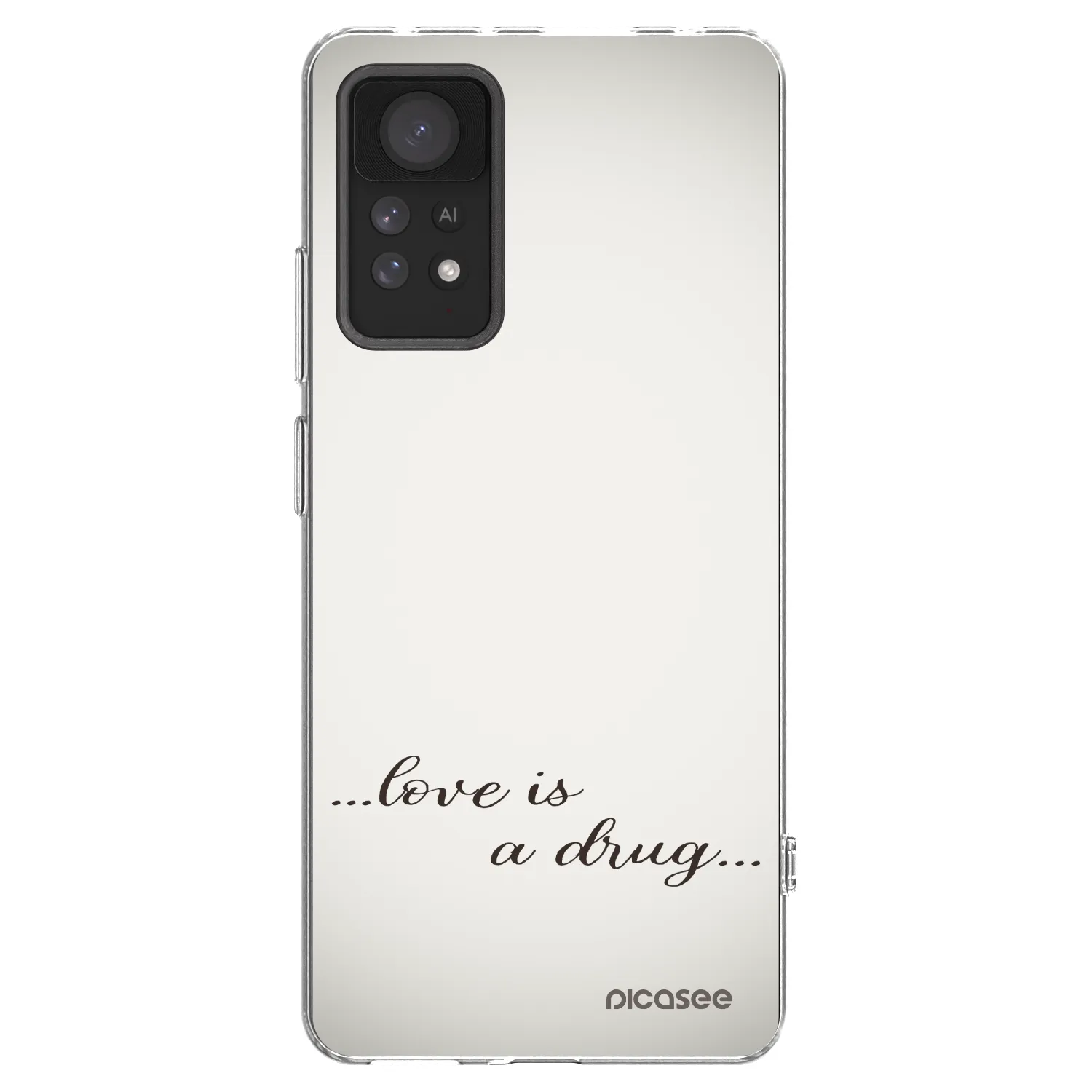 Picasee husă transparentă din silicon pentru Xiaomi Redmi Note 11 Pro - Love is a drug