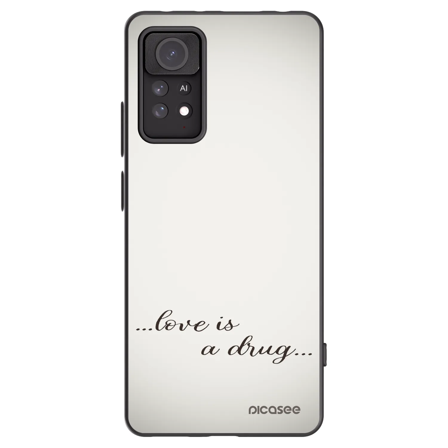 Picasee husă neagră din silicon pentru Xiaomi Redmi Note 11 Pro 5G - Love is a drug