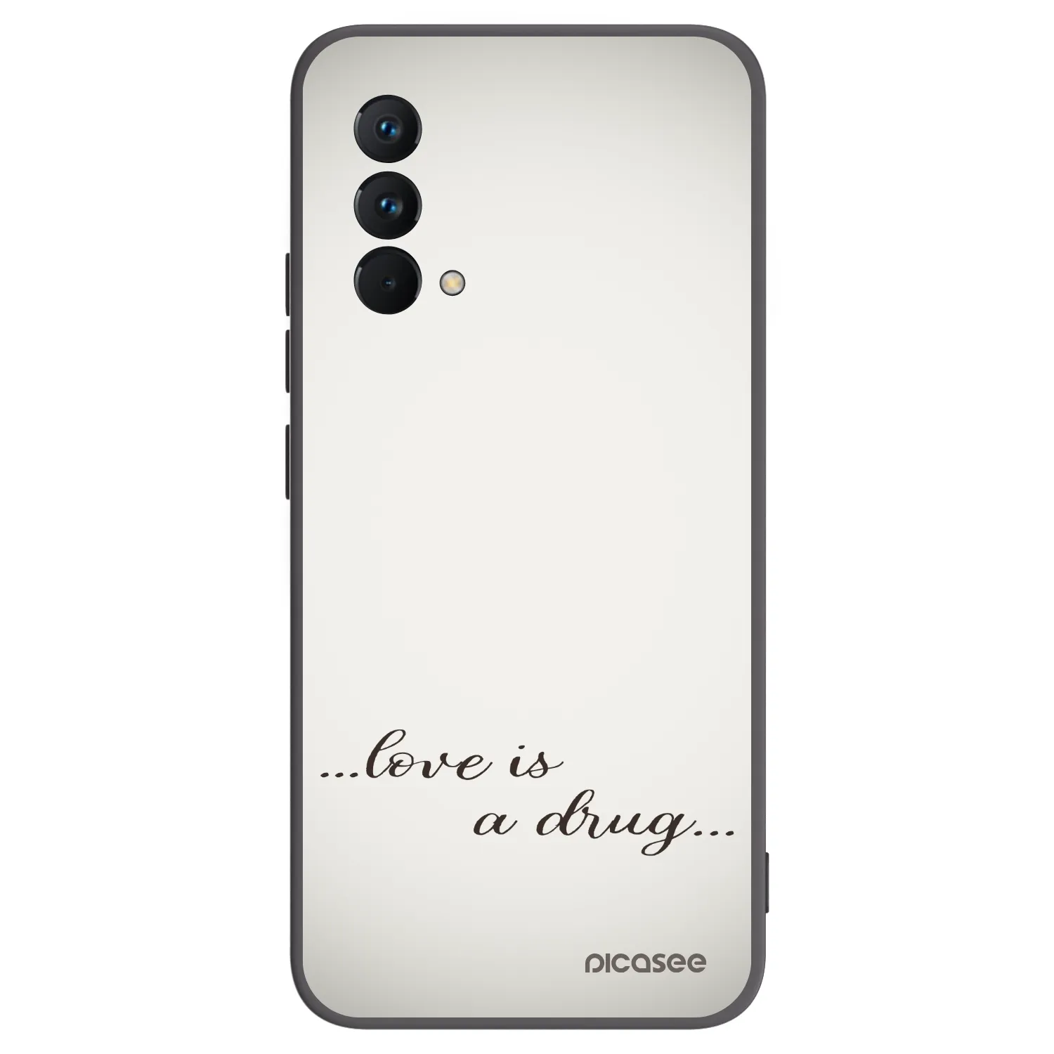 Picasee husă neagră din silicon pentru Realme GT Master Edition 5G - Love is a drug