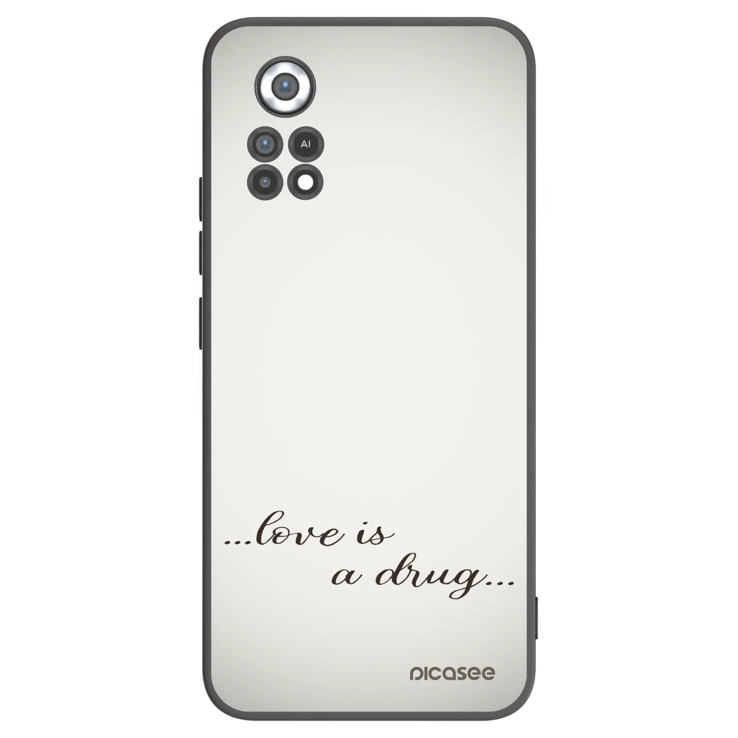 Picasee husă neagră din silicon pentru Xiaomi Poco X4 Pro 5G - Love is a drug