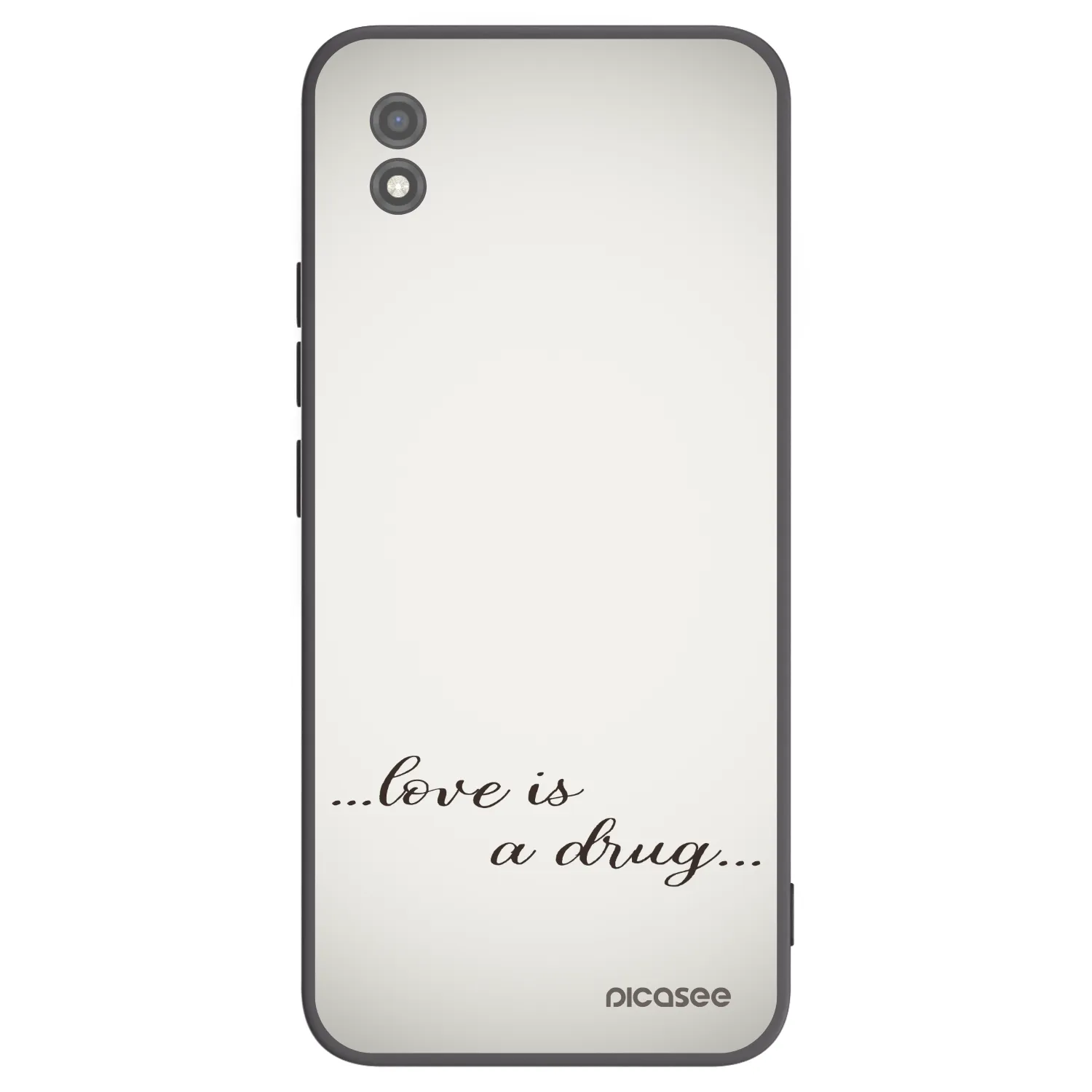 Picasee husă neagră din silicon pentru Realme C11 (2021) - Love is a drug