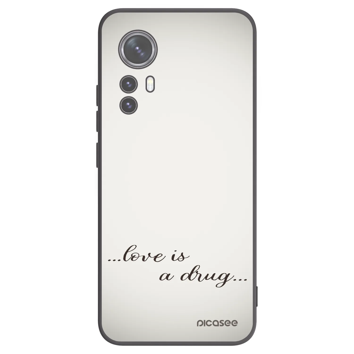 Picasee husă neagră din silicon pentru Xiaomi 12 - Love is a drug