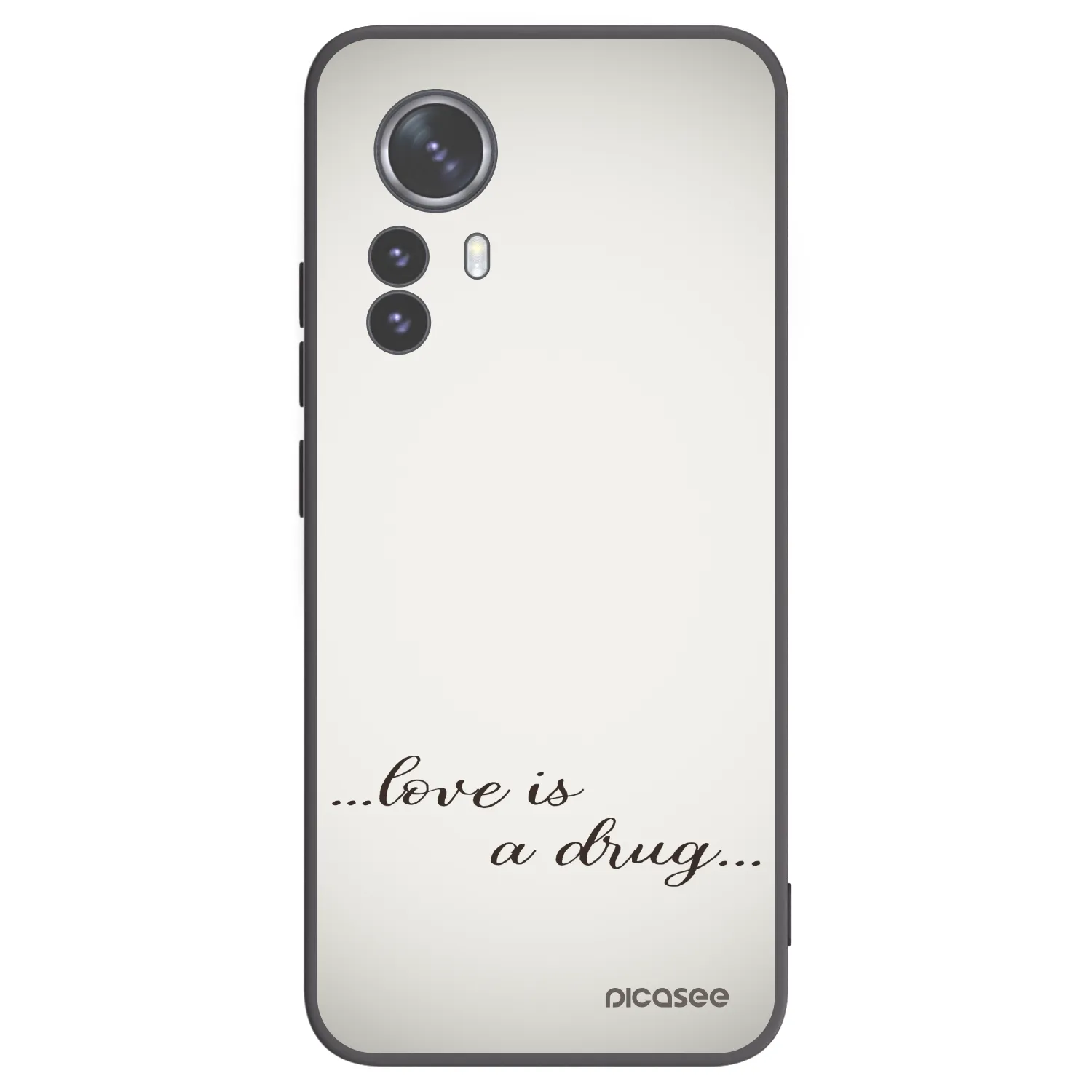 Picasee husă neagră din silicon pentru Xiaomi 12 Pro - Love is a drug
