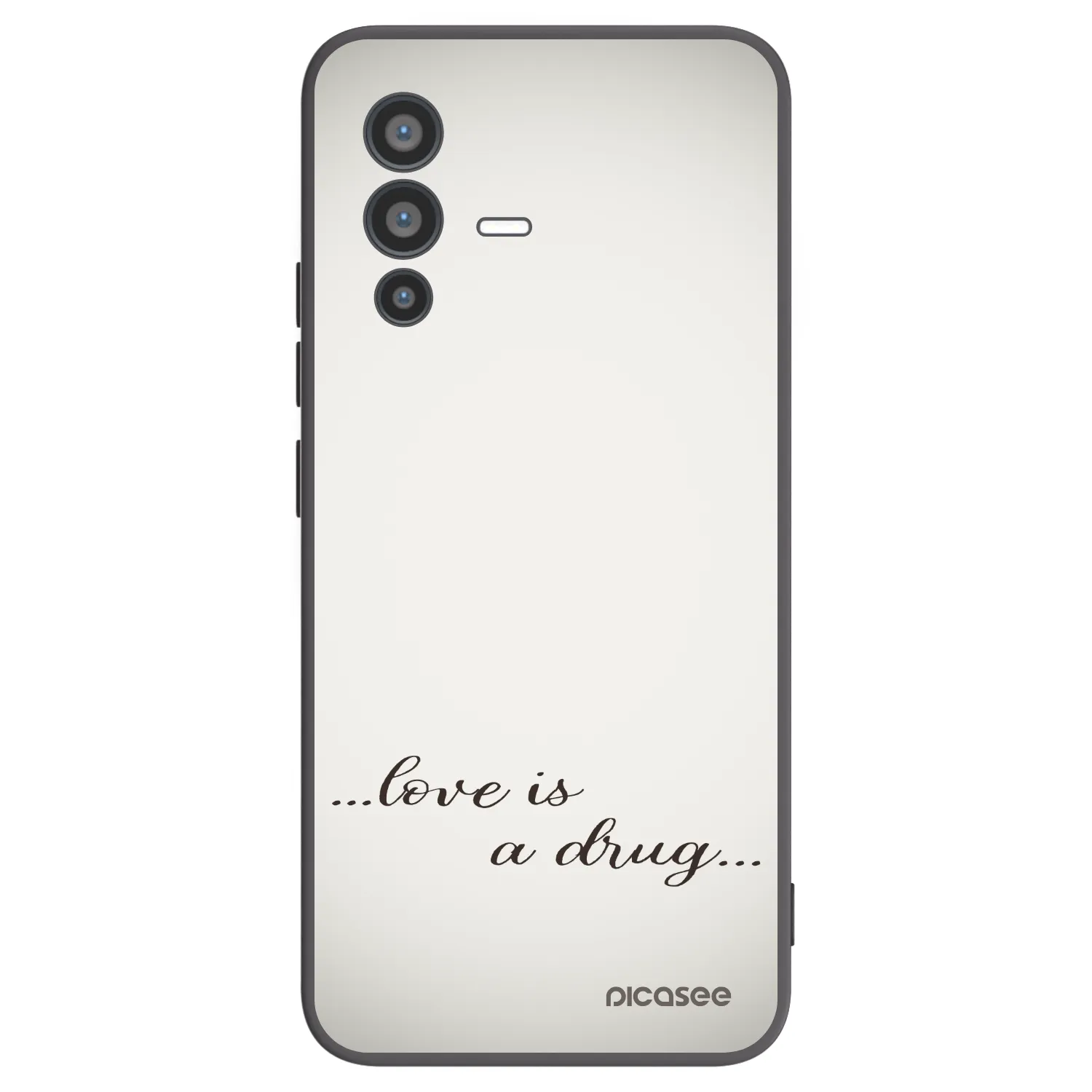 Picasee husă neagră din silicon pentru Vivo V23 5G - Love is a drug