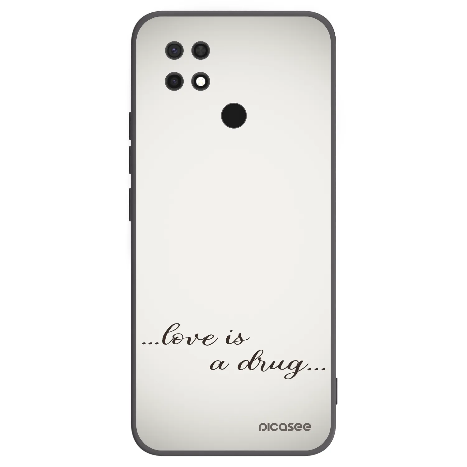 Picasee husă neagră din silicon pentru Xiaomi Redmi 10C - Love is a drug