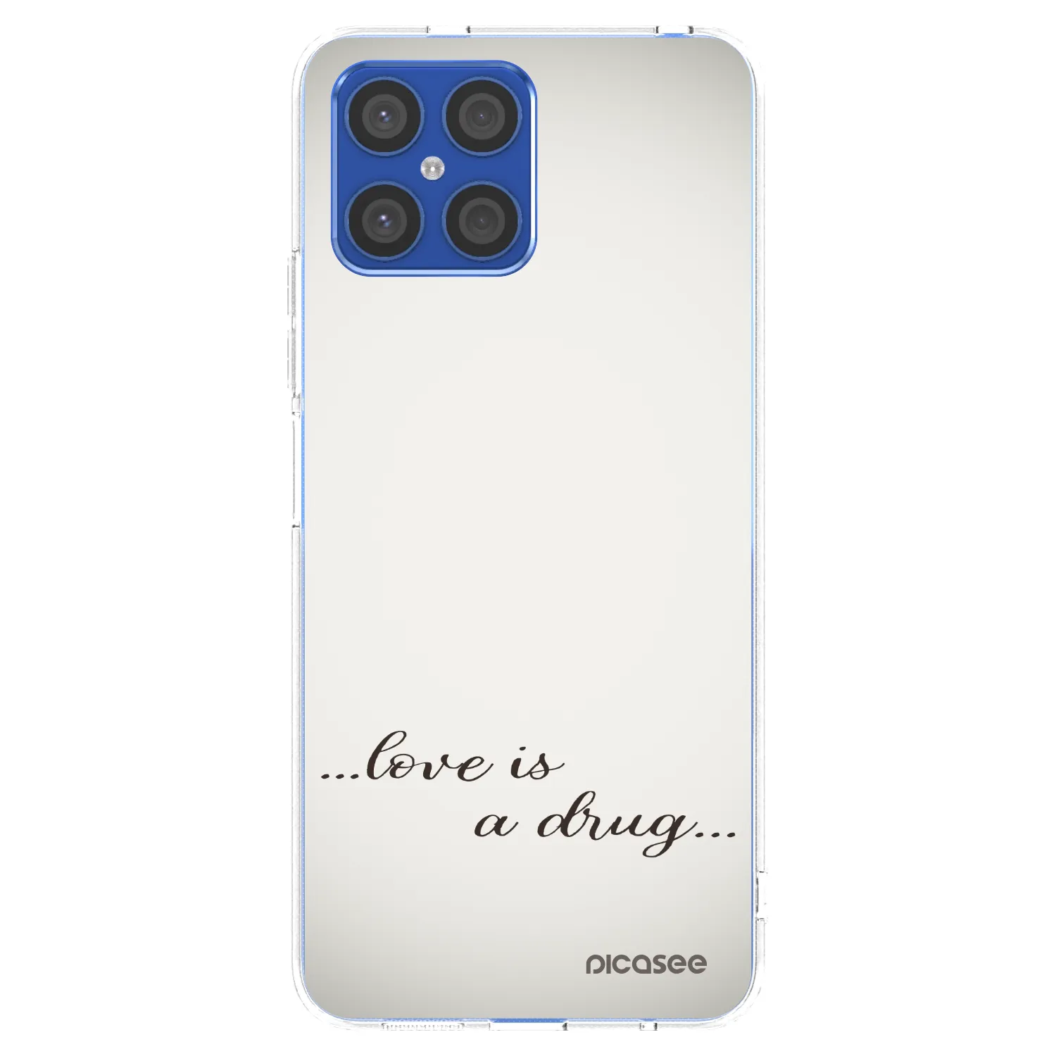 Picasee husă transparentă din silicon pentru Honor X8 4G - Love is a drug
