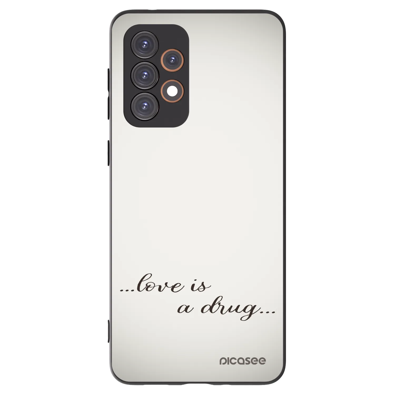 Picasee husă neagră din silicon pentru Samsung Galaxy A33 5G A336 - Love is a drug