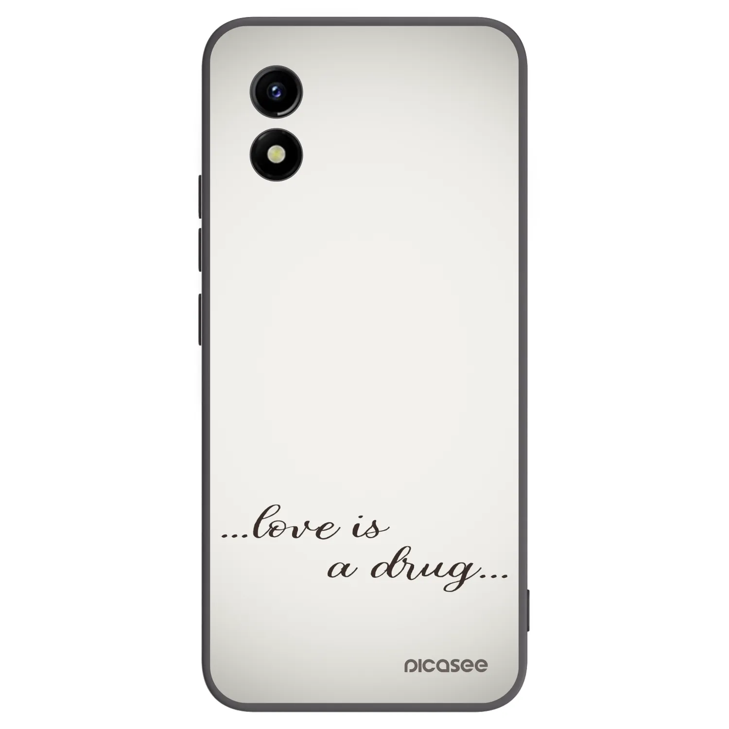Picasee husă neagră din silicon pentru Vivo Y01 - Love is a drug