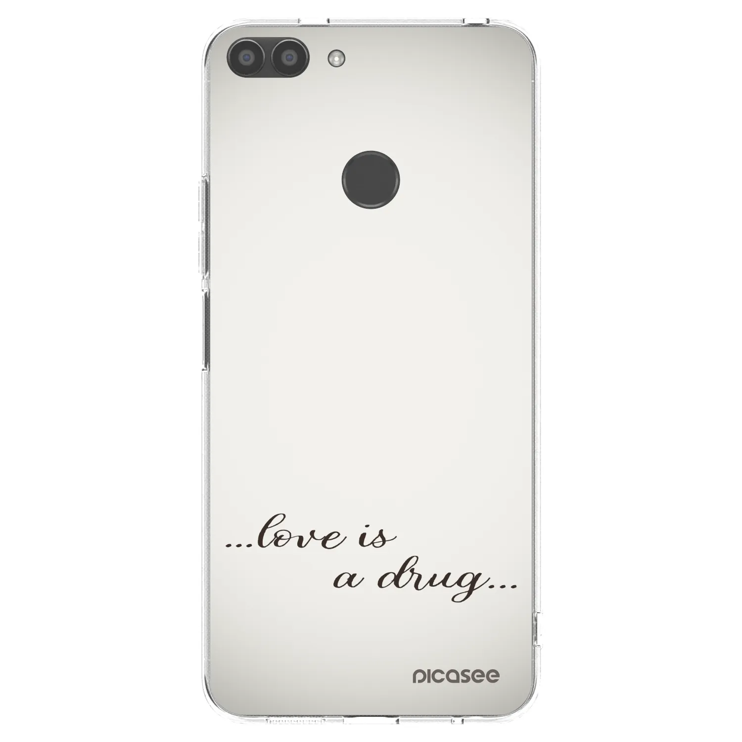 Picasee husă transparentă din silicon pentru Huawei P Smart - Love is a drug