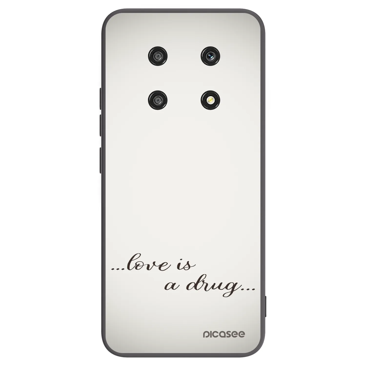 Picasee husă neagră din silicon pentru Honor Magic4 Lite 5G - Love is a drug