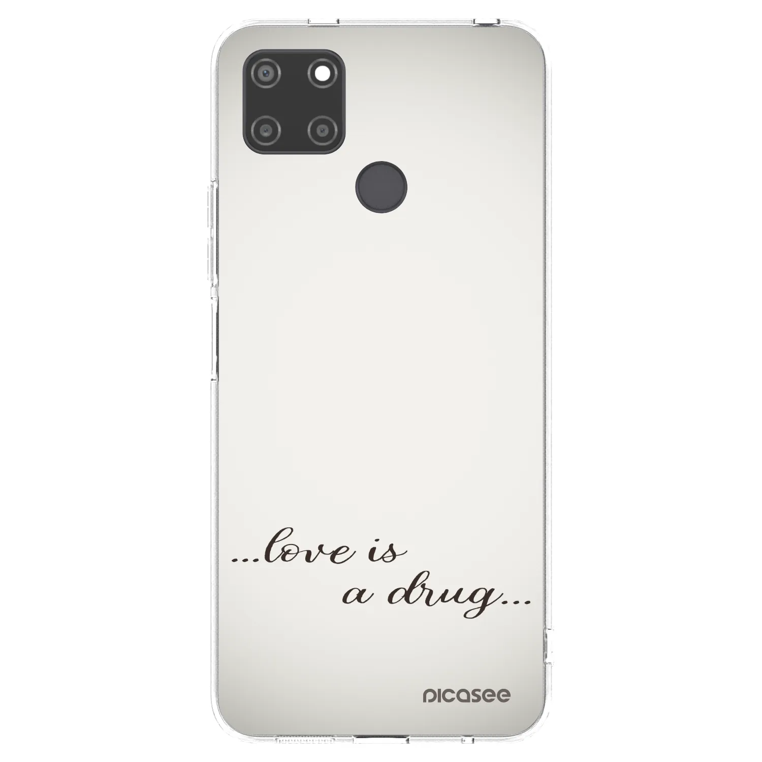 Picasee husă transparentă din silicon pentru Realme C21Y - Love is a drug