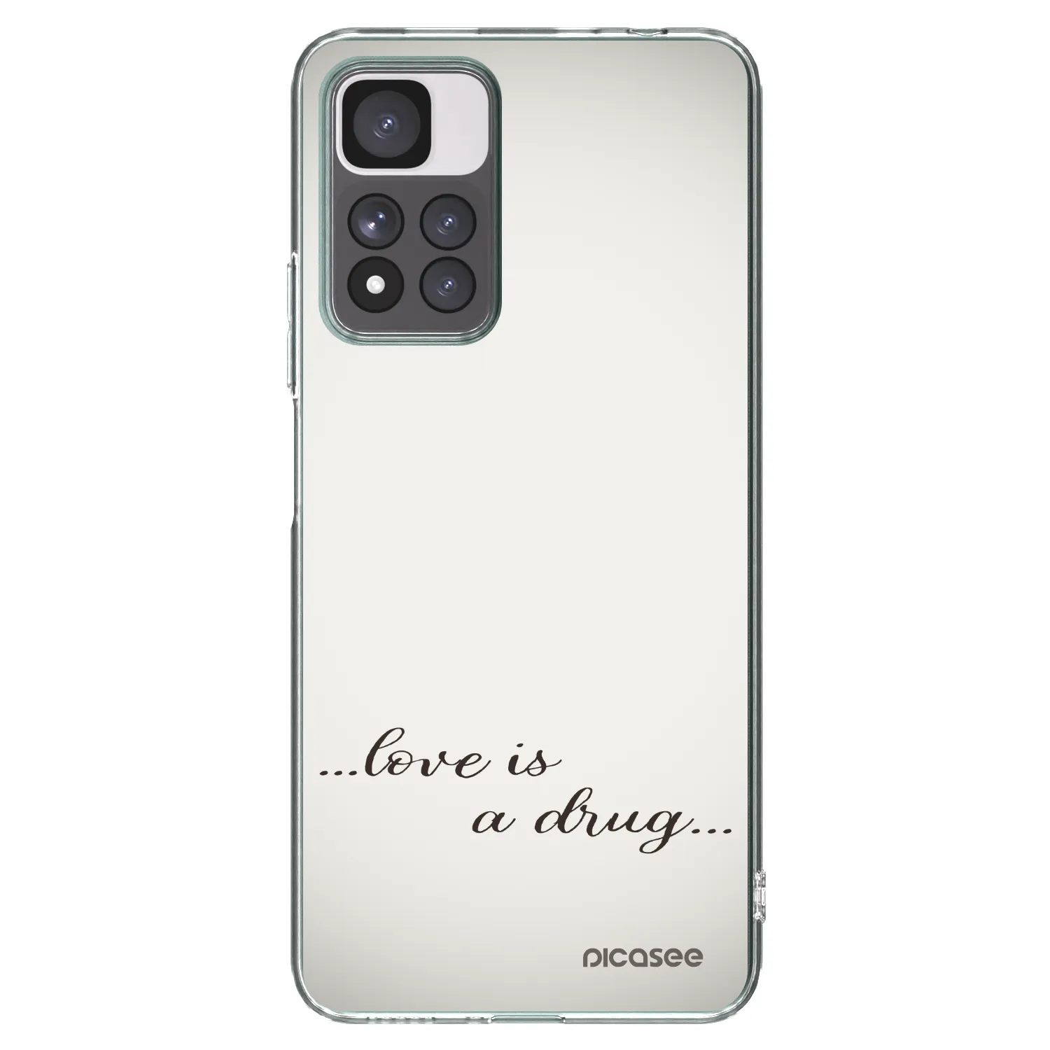 Picasee husă transparentă din silicon pentru Xiaomi Redmi Note 11 Pro+ 5G - Love is a drug