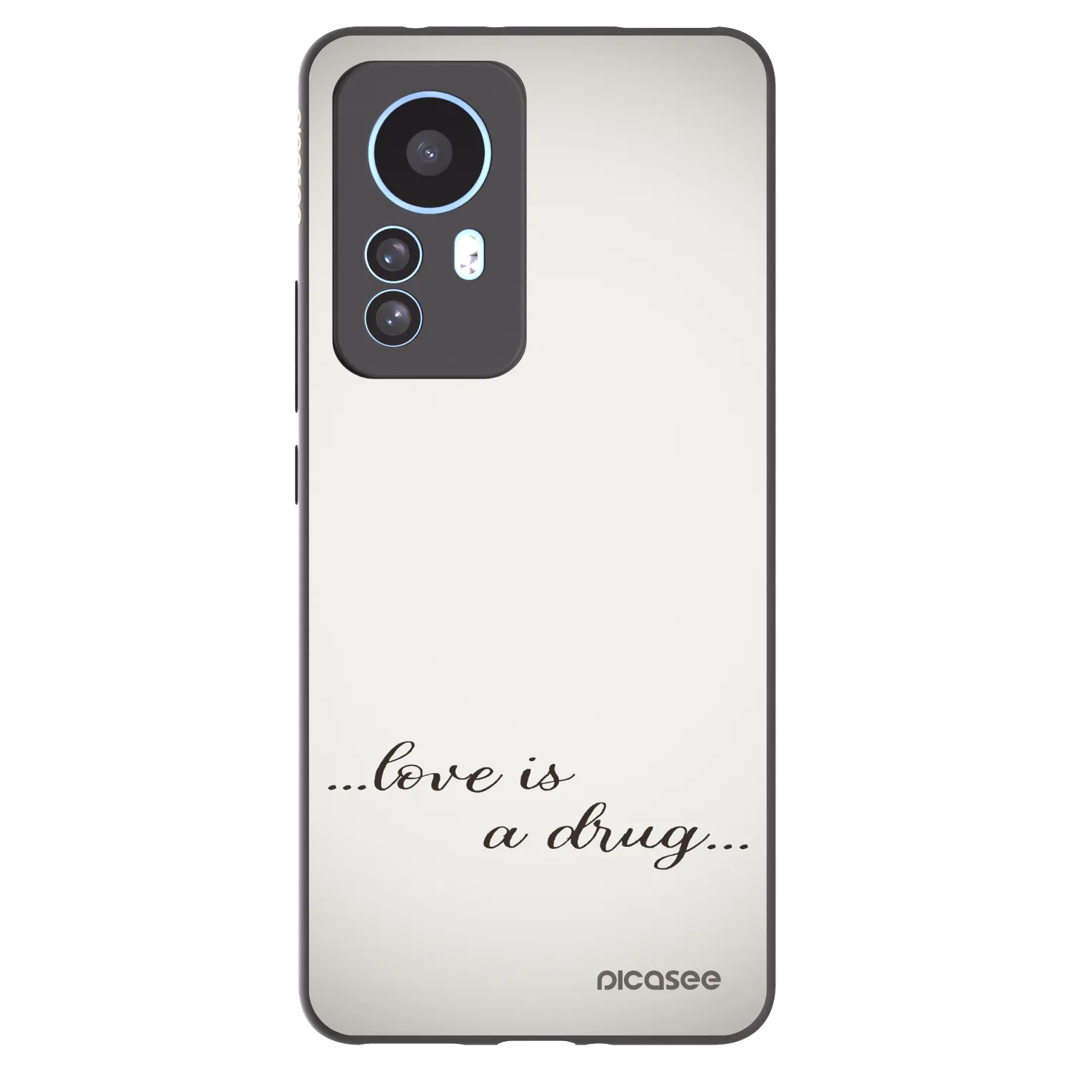 Picasee husă neagră din silicon pentru Xiaomi 12T Pro - Love is a drug
