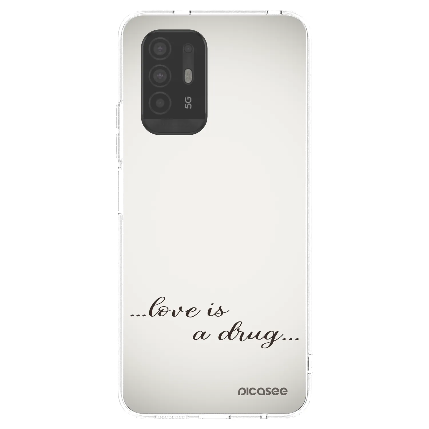 Picasee husă transparentă din silicon pentru OPPO A94 5G - Love is a drug