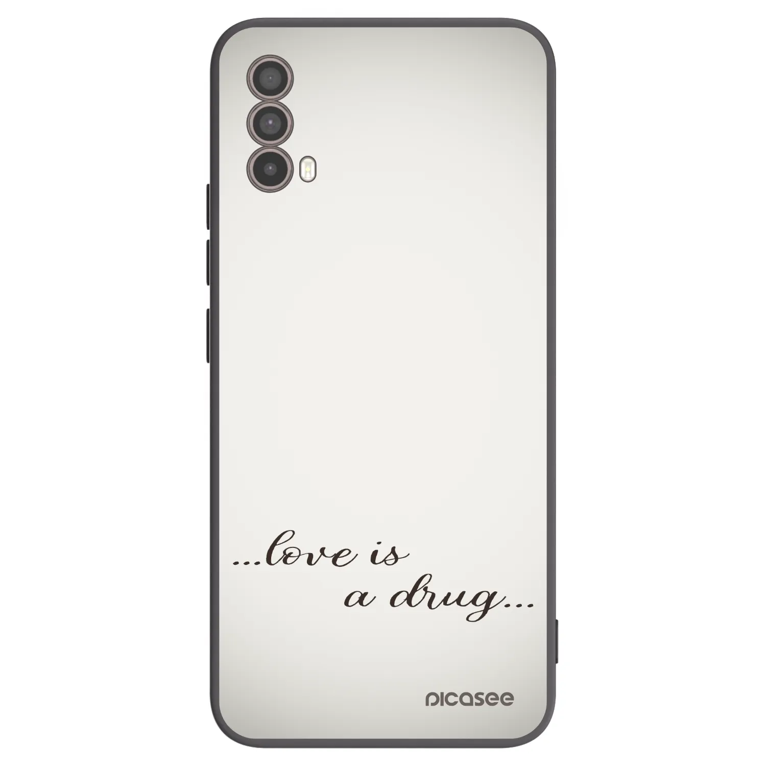 Picasee husă neagră din silicon pentru Motorola Moto E40 - Love is a drug