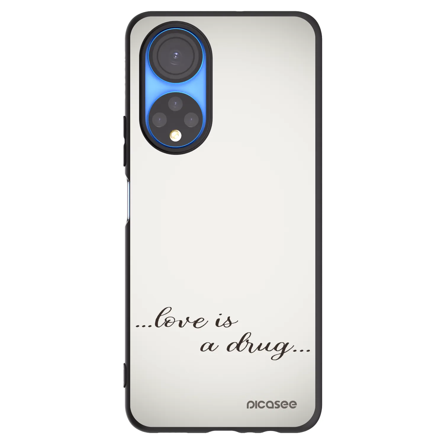 Picasee husă neagră din silicon pentru Honor X7 - Love is a drug