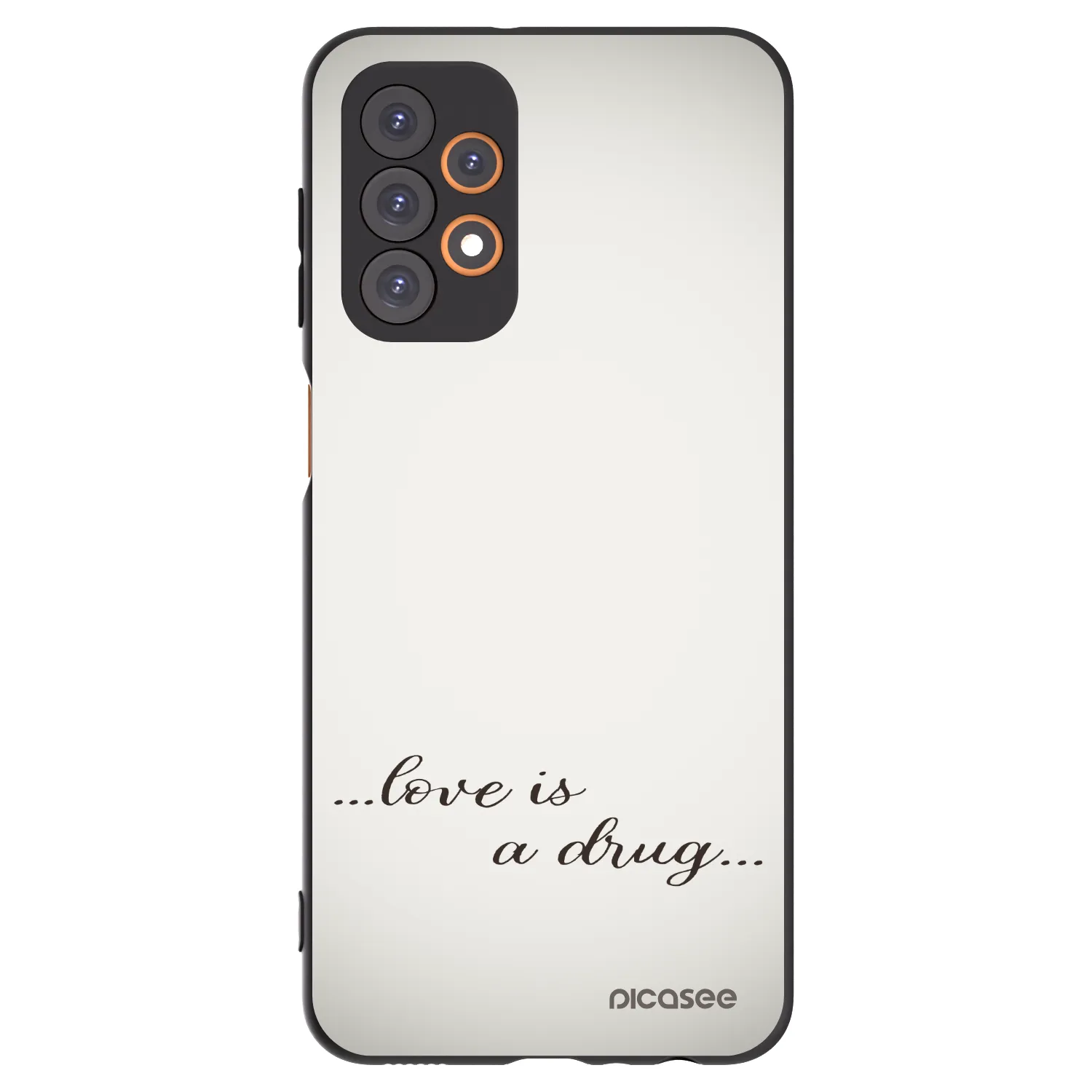 Picasee husă neagră din silicon pentru Samsung Galaxy A23 A235F 4G - Love is a drug