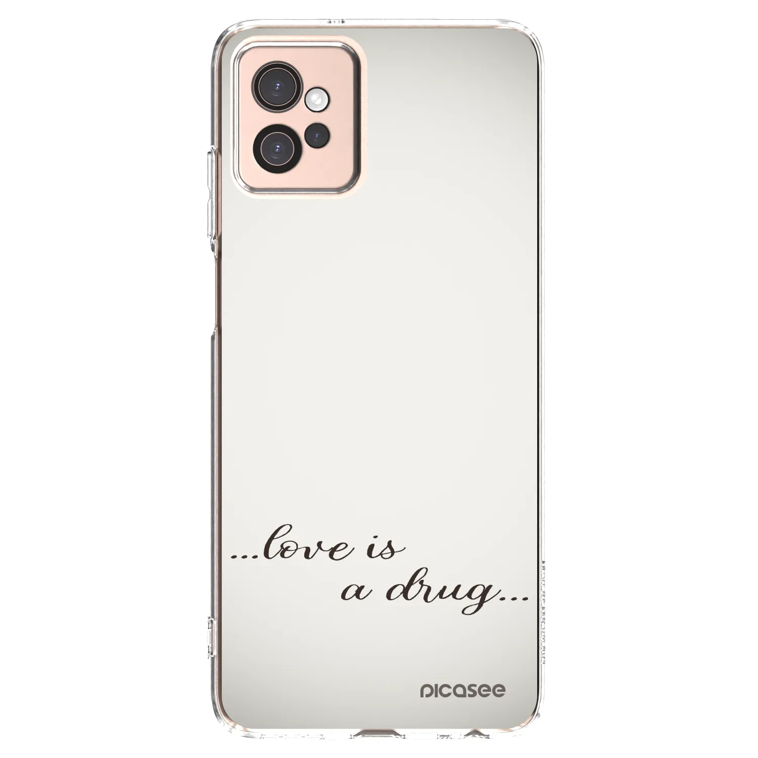 Picasee husă transparentă din silicon pentru Motorola Moto G32 - Love is a drug