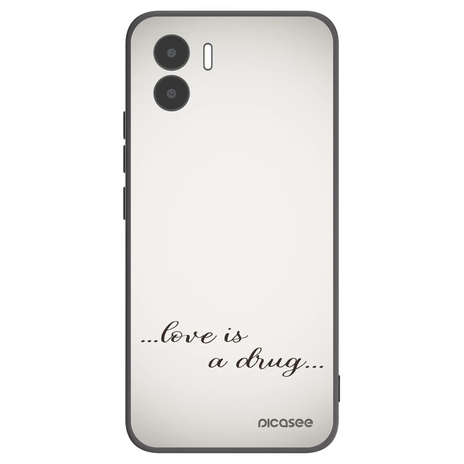 Picasee husă neagră din silicon pentru Xiaomi Redmi A1 - Love is a drug