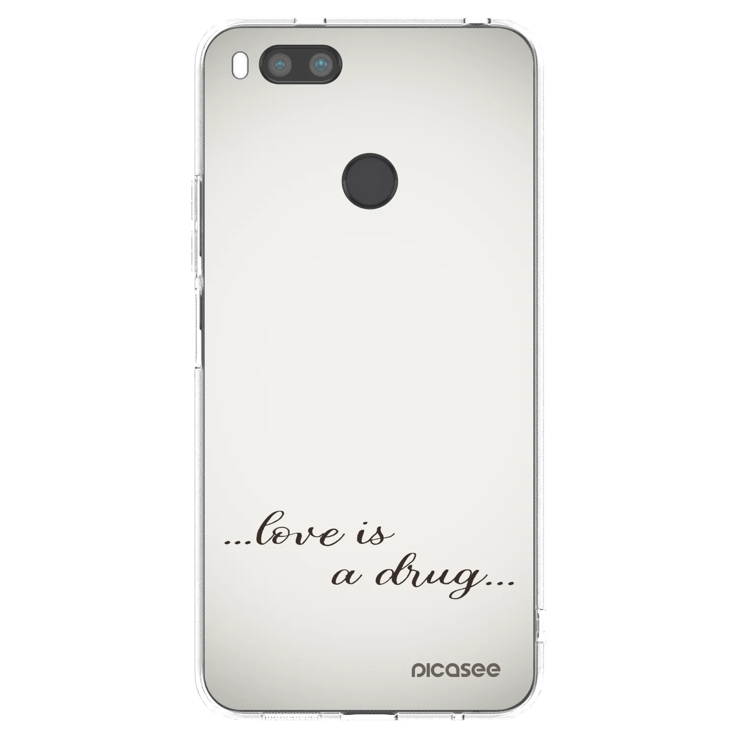 Picasee husă transparentă din silicon pentru Xiaomi Redmi A1 - Love is a drug