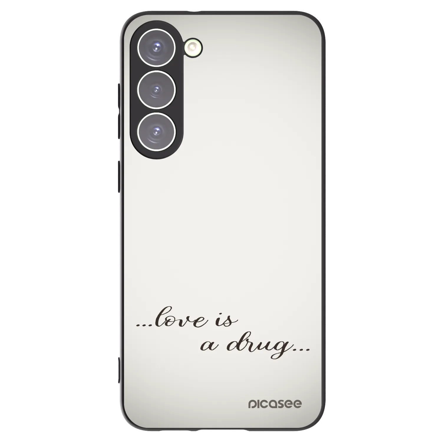 Picasee husă neagră din silicon pentru Samsung Galaxy S23+ 5G - Love is a drug