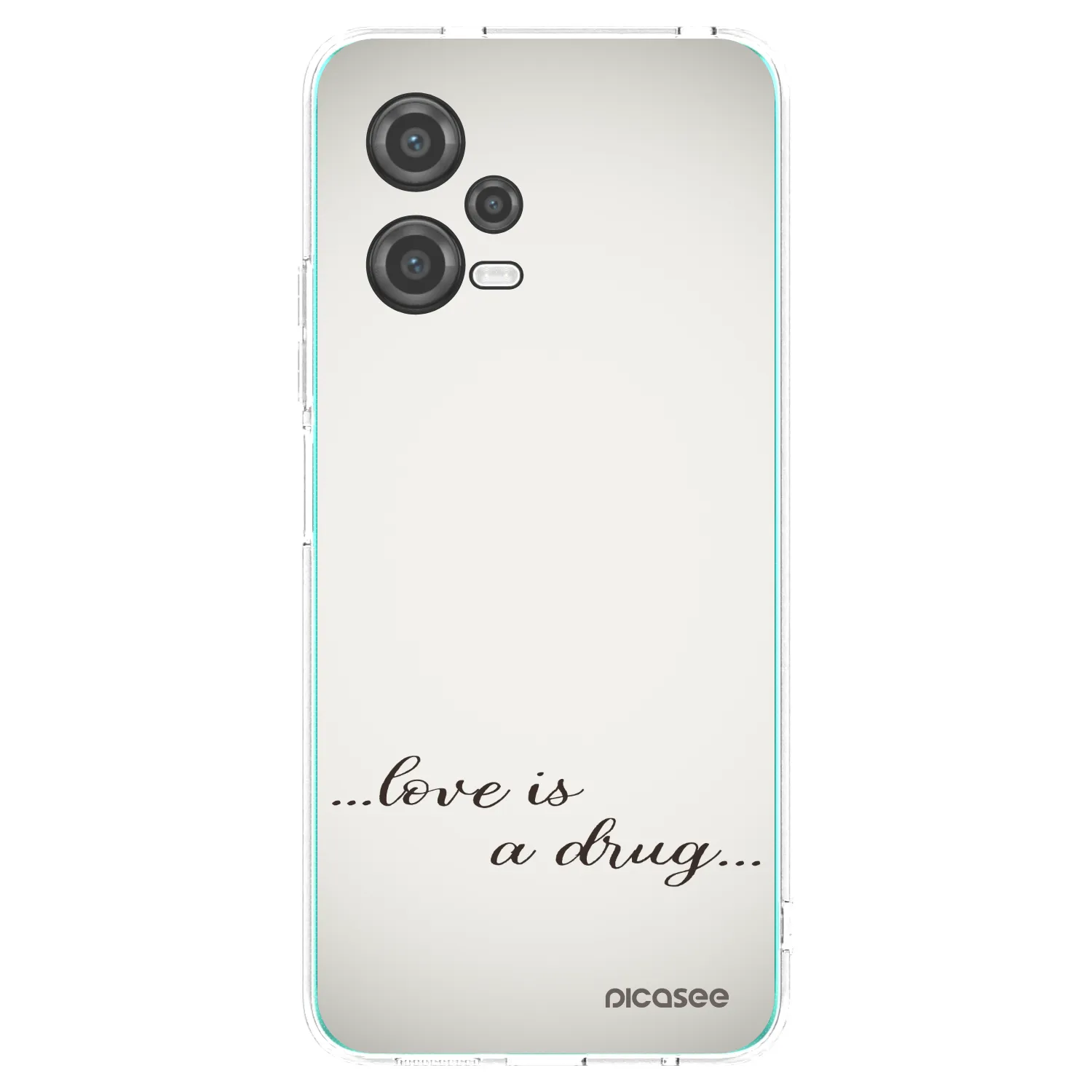 Picasee husă transparentă din silicon pentru Xiaomi Poco X5 - Love is a drug