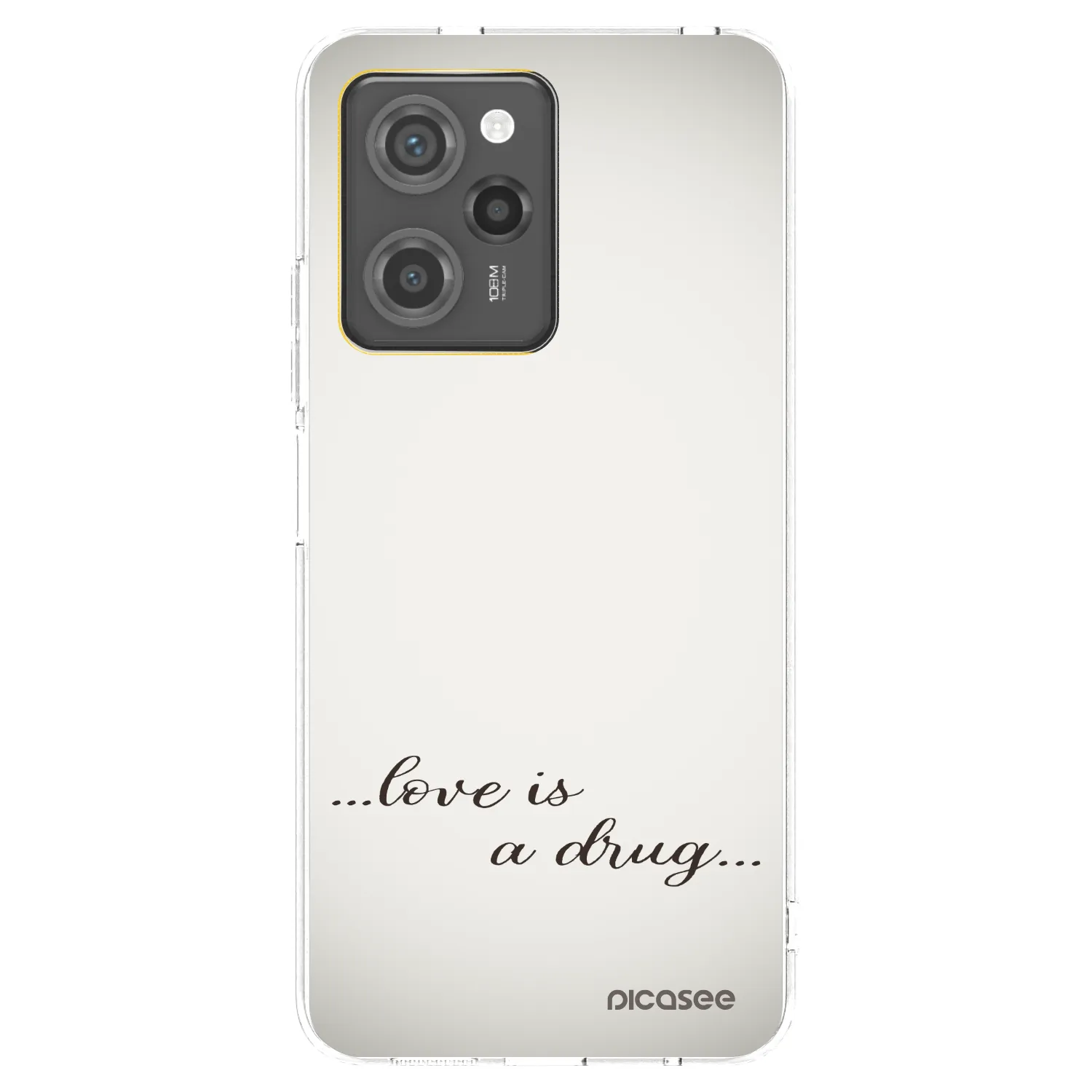 Picasee husă transparentă din silicon pentru Xiaomi Poco X5 Pro - Love is a drug