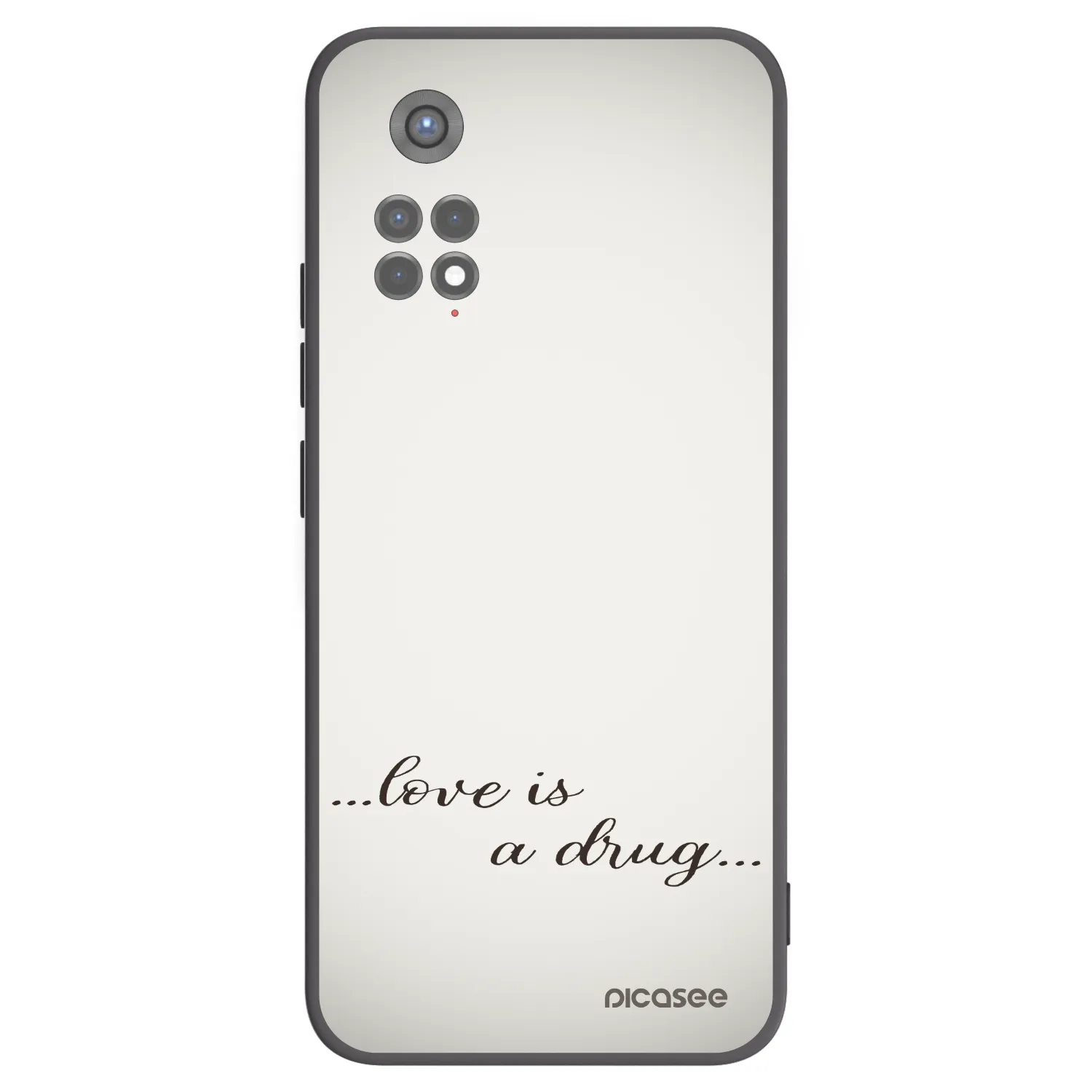 Picasee husă neagră din silicon pentru Xiaomi Redmi Note 11S 5G - Love is a drug