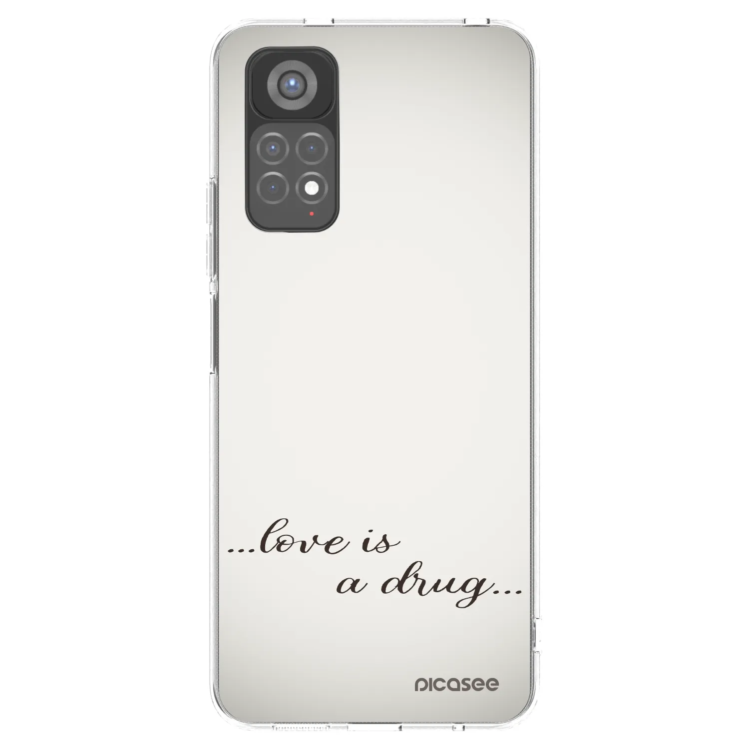 Picasee husă transparentă din silicon pentru Xiaomi Redmi Note 11S 5G - Love is a drug