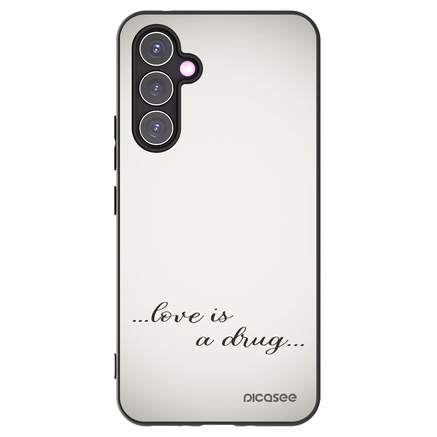 Picasee husă neagră din silicon pentru Samsung Galaxy A54 5G A546B - Love is a drug