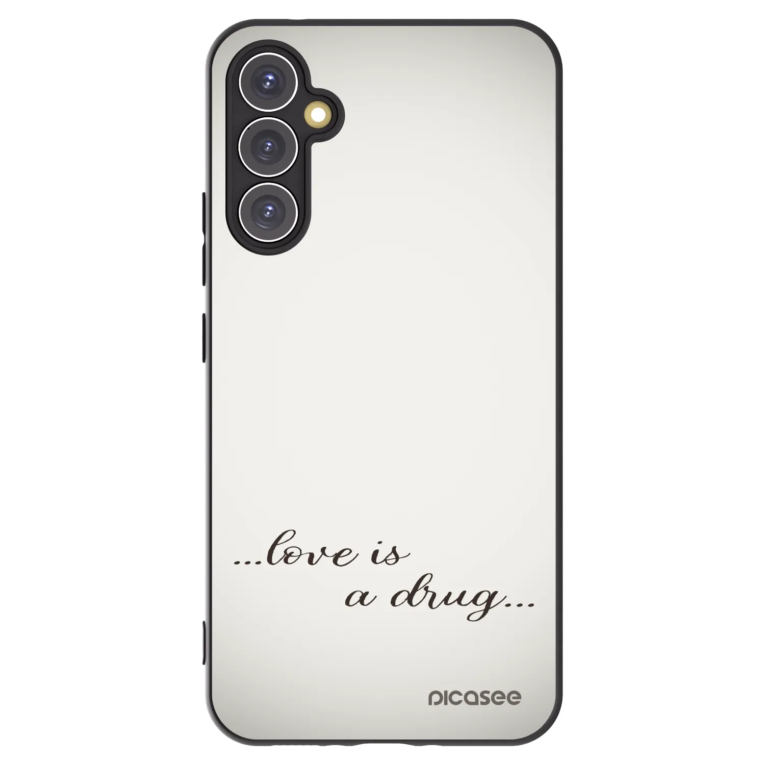 Picasee husă neagră din silicon pentru Samsung Galaxy A34 5G A346B - Love is a drug
