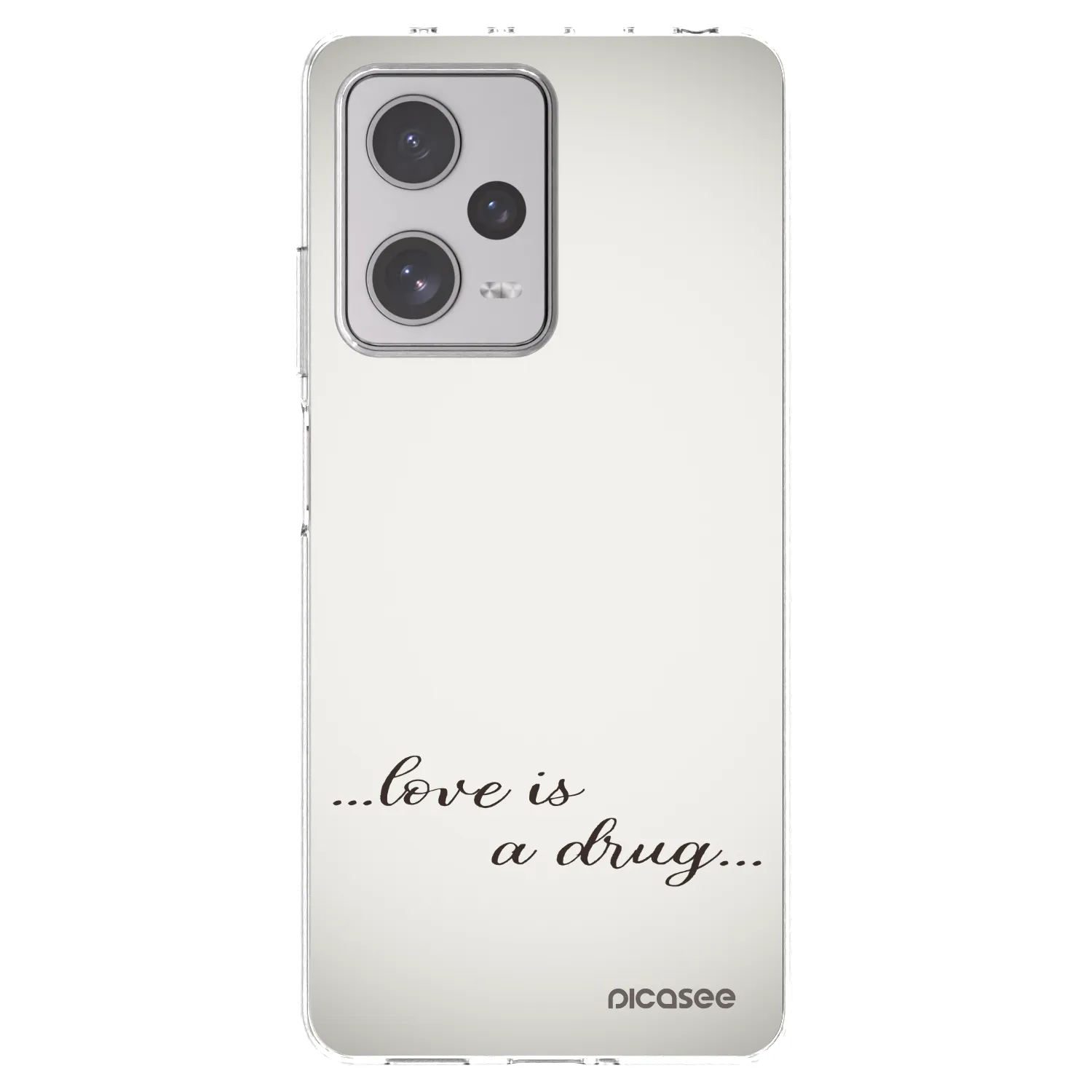 Picasee husă transparentă din silicon pentru Xiaomi Redmi Note 12 Pro+ 5G - Love is a drug