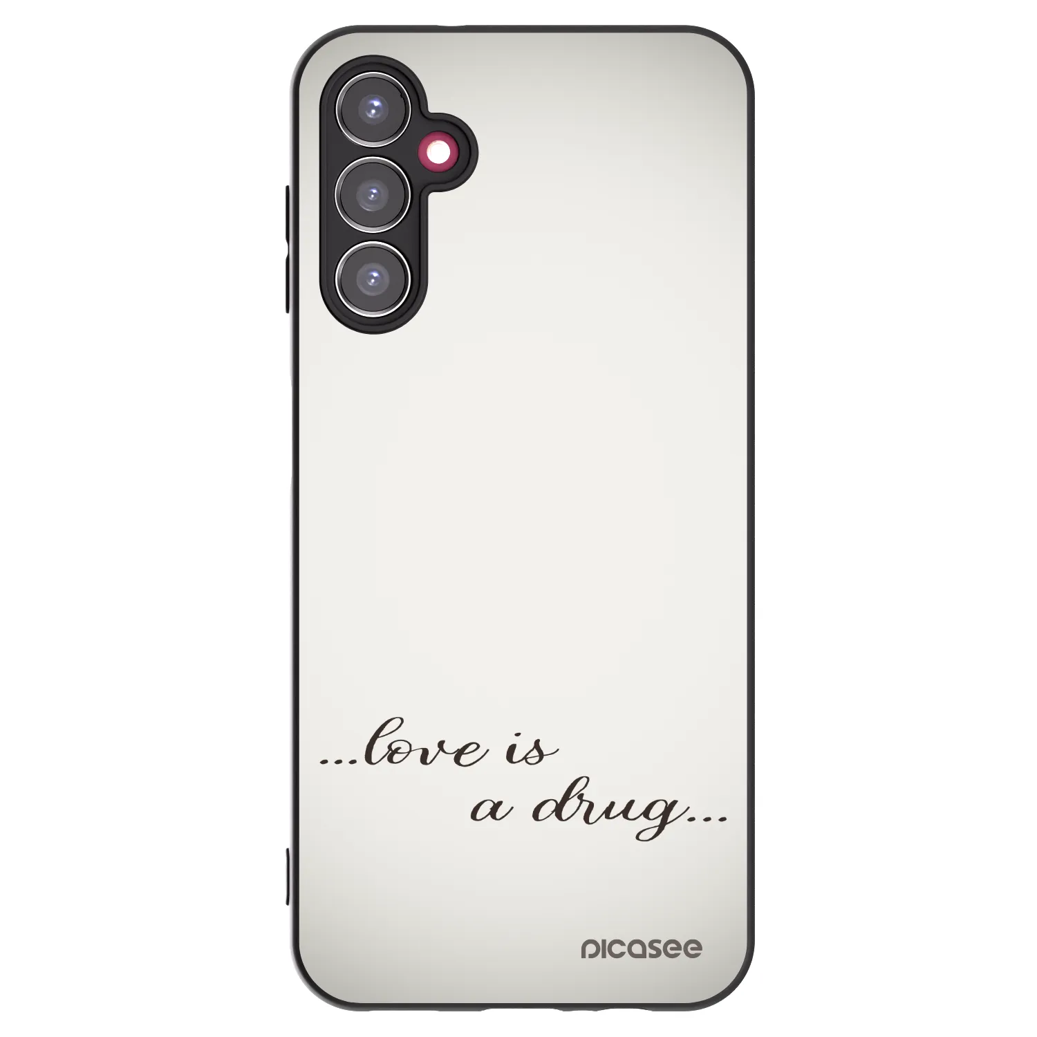 Picasee husă neagră din silicon pentru Samsung Galaxy A14 4G A145R - Love is a drug
