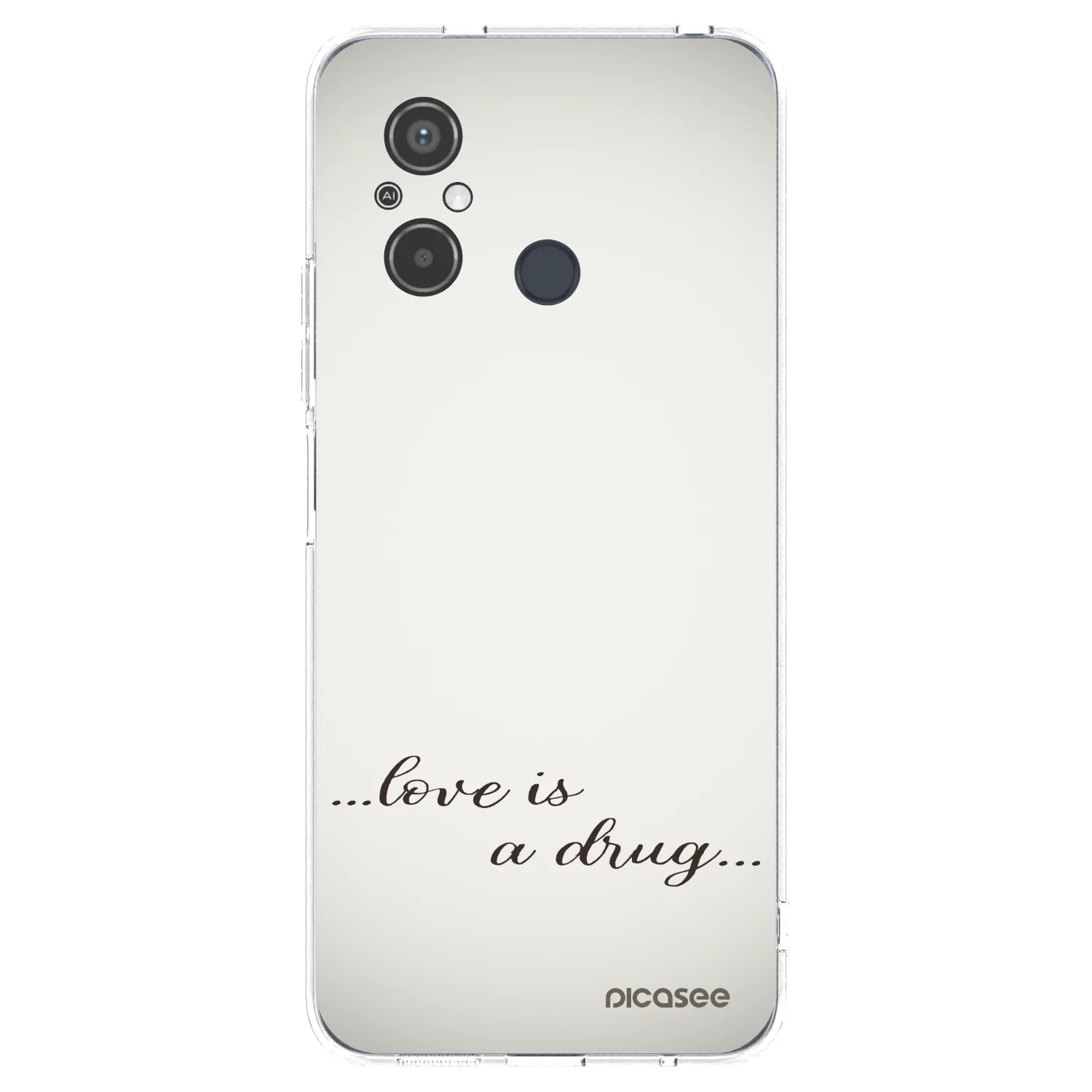 Picasee husă transparentă din silicon pentru Xiaomi Redmi 12C - Love is a drug