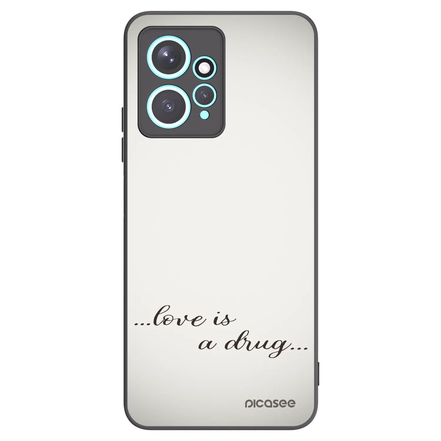Picasee husă neagră din silicon pentru Xiaomi Redmi Note 12 4G - Love is a drug