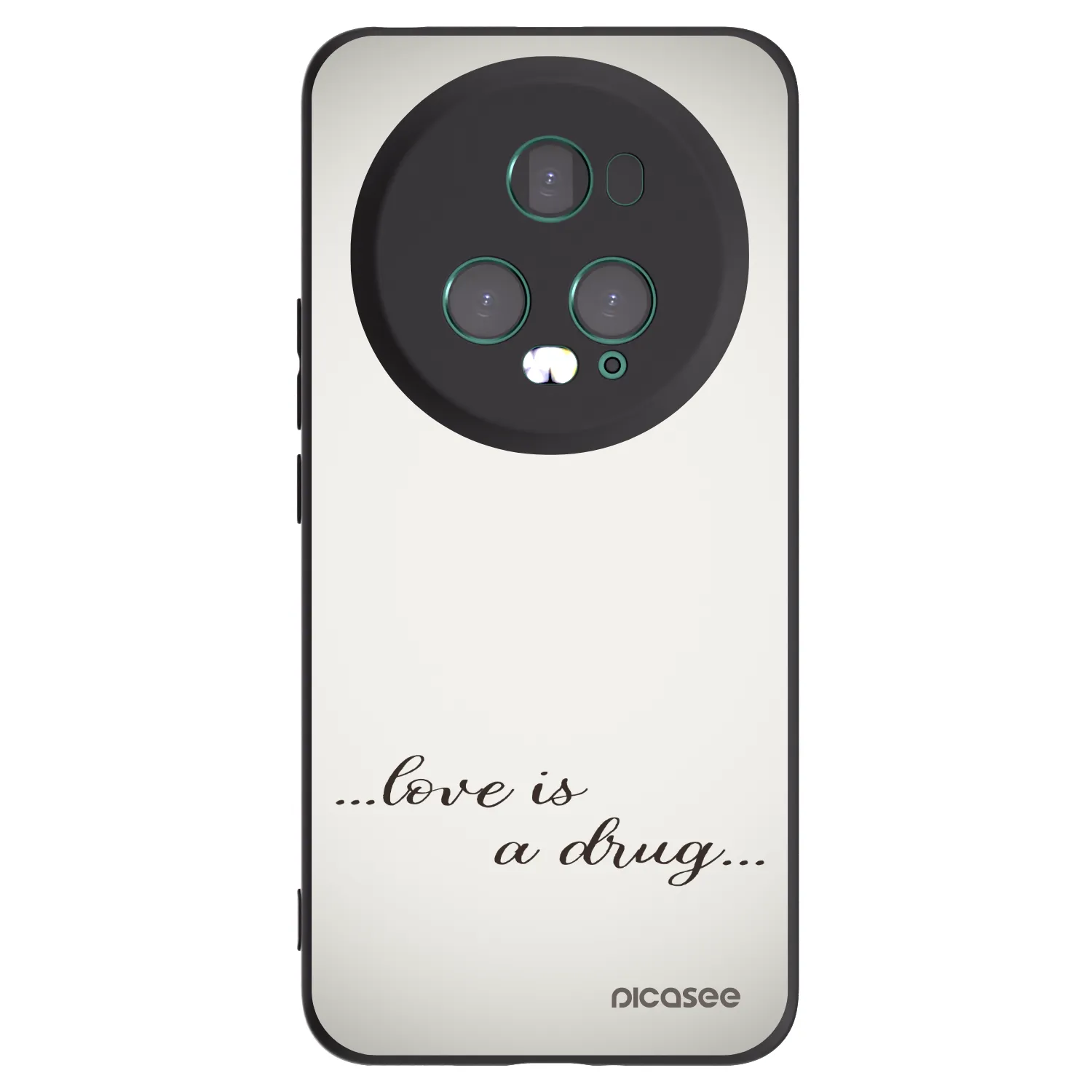 Picasee husă neagră din silicon pentru Honor Magic5 Pro - Love is a drug
