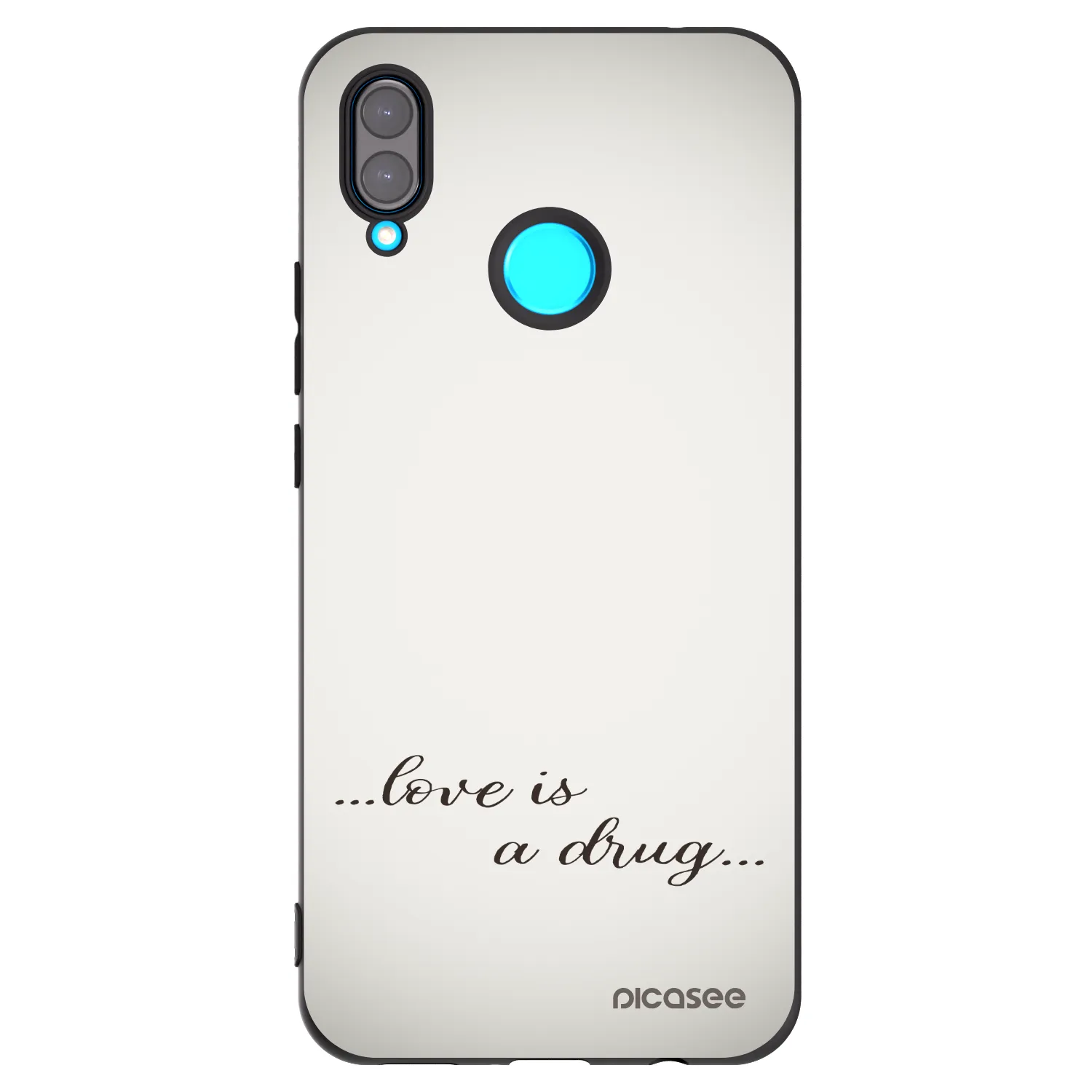 Picasee husă neagră din silicon pentru Huawei Nova 3 - Love is a drug