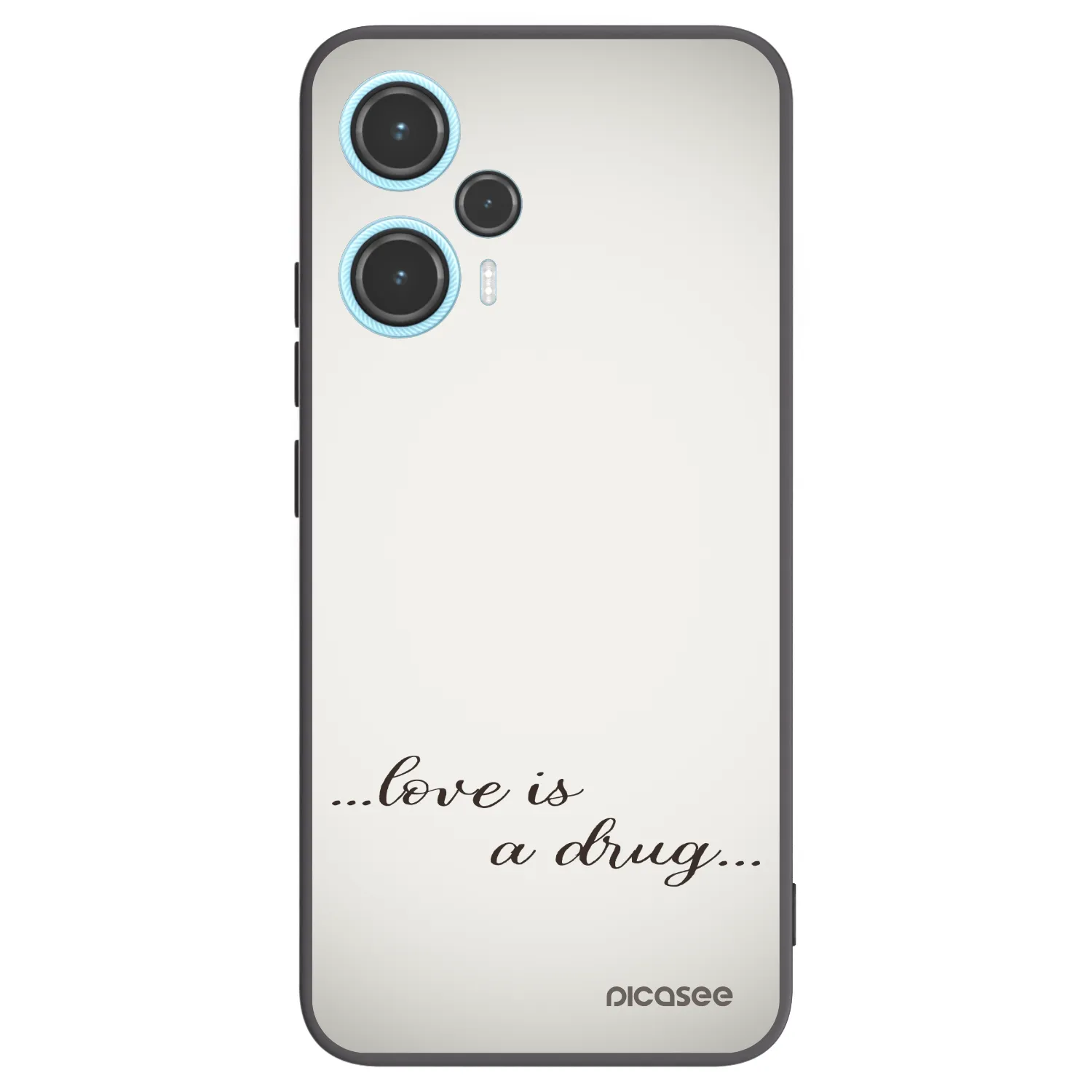 Picasee husă neagră din silicon pentru Xiaomi Poco F5 - Love is a drug