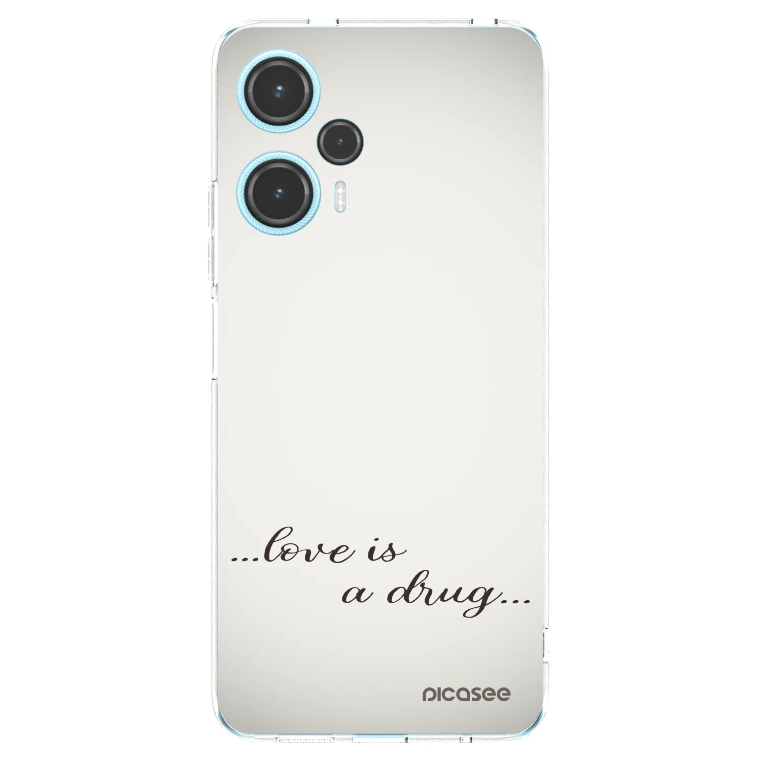 Picasee husă transparentă din silicon pentru Xiaomi Poco F5 - Love is a drug
