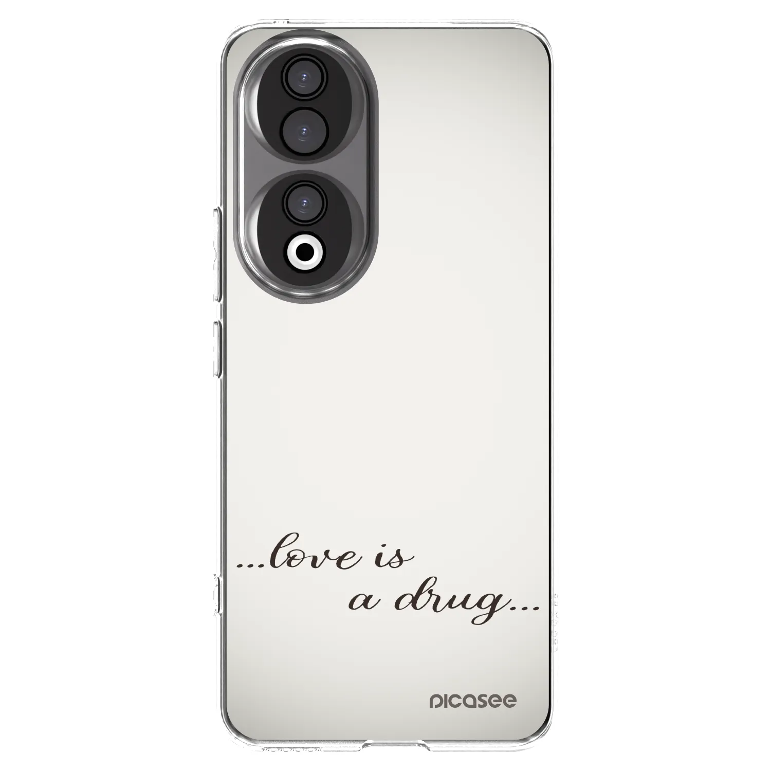Picasee husă transparentă din silicon pentru Honor 90 5G - Love is a drug