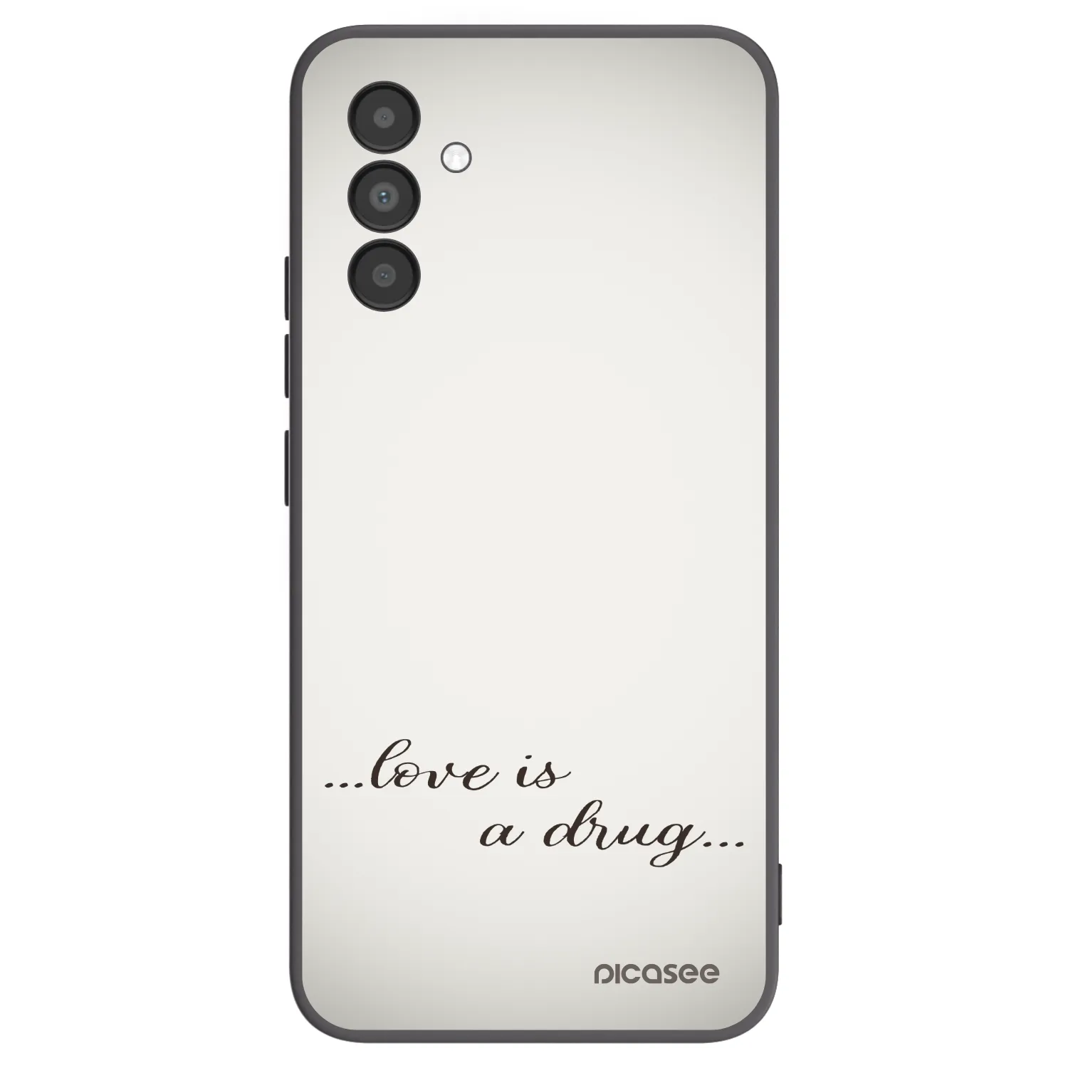 Picasee husă neagră din silicon pentru Samsung Galaxy A04s A047F - Love is a drug