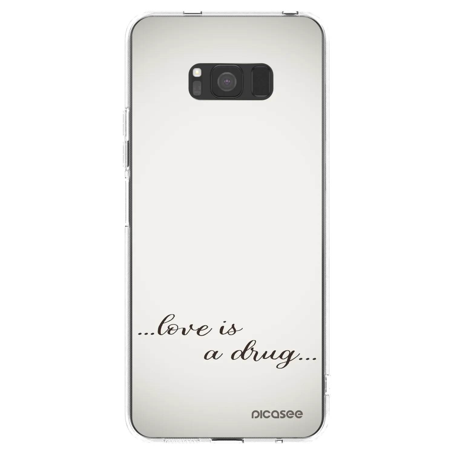 Picasee husă transparentă din silicon pentru Samsung Galaxy S8 G950F - Love is a drug